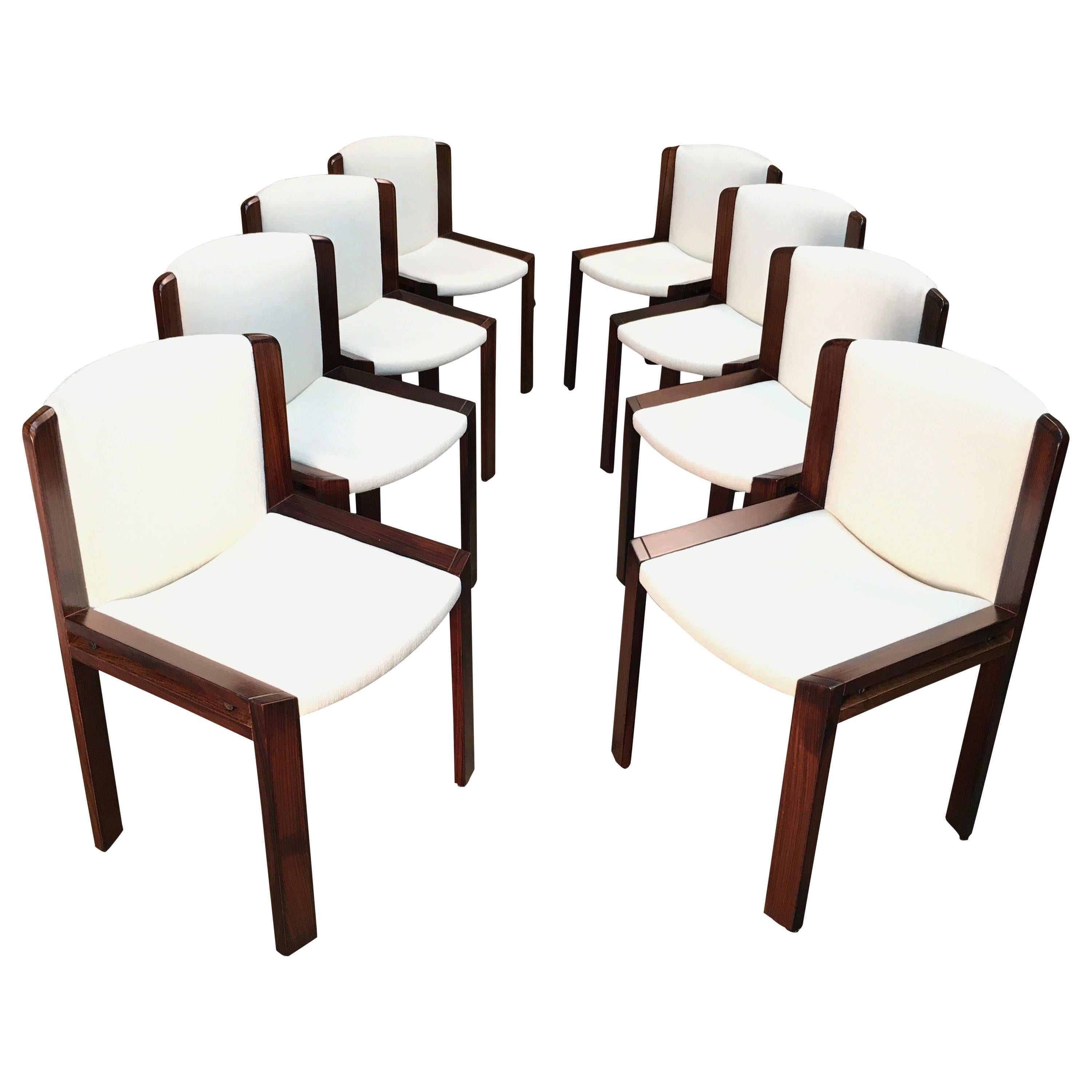 Set of Eight Joe Colombo 
300
 Dining Chairs for Pozzi