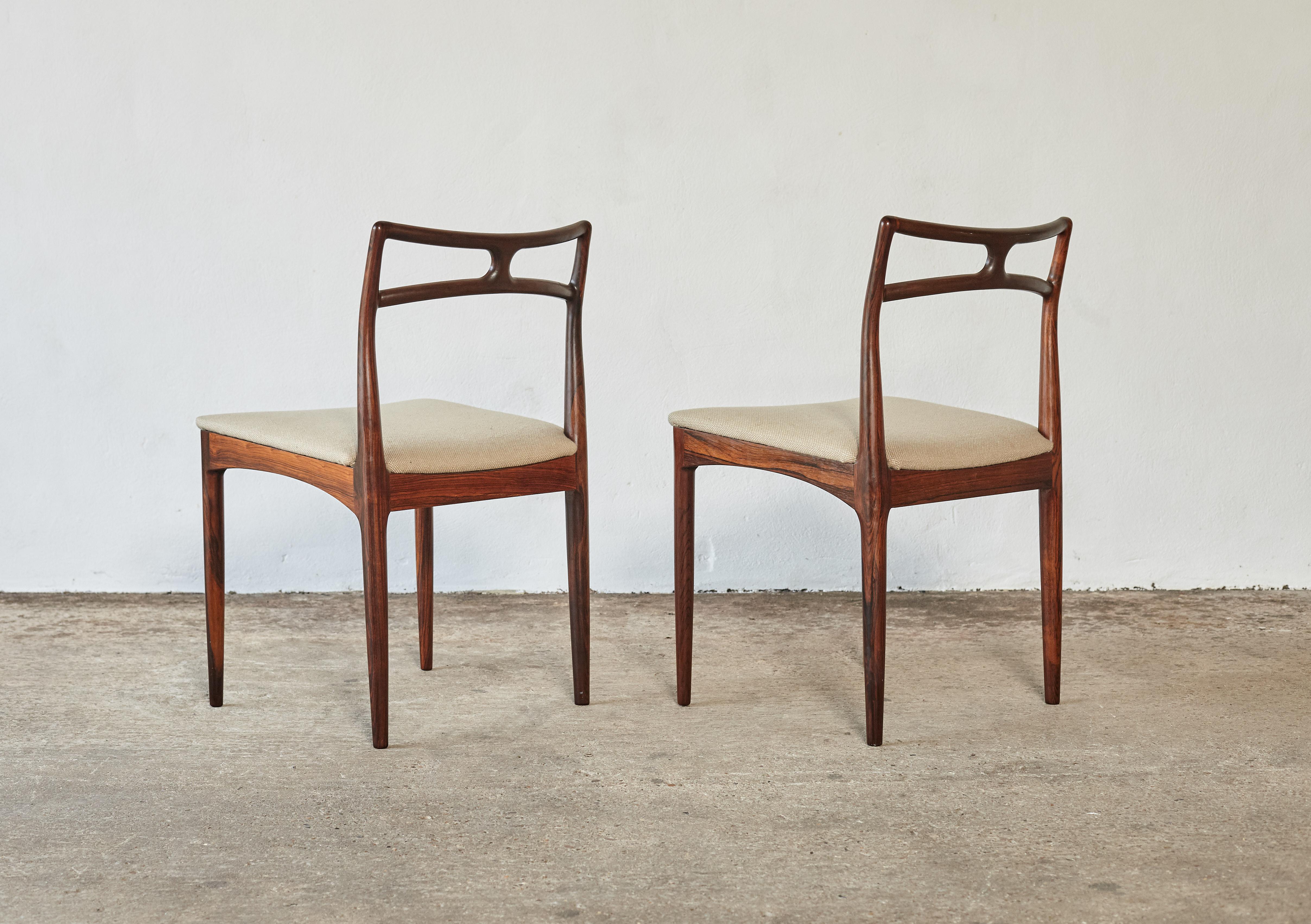 Set of Eight Johannes Andersen Model #94 Rosewood Dining Chairs, Denmark, 1960s 3
