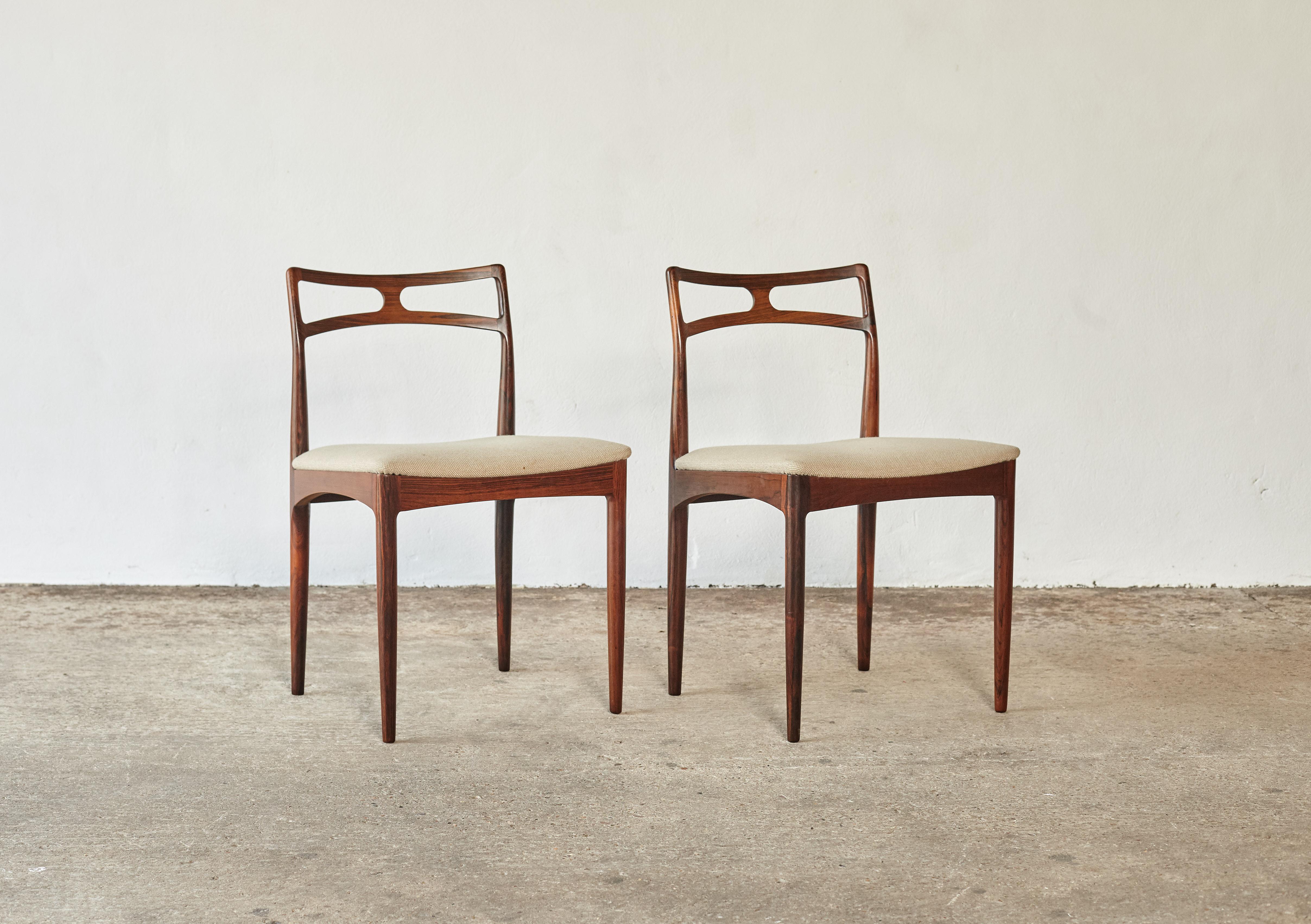 Set of Eight Johannes Andersen Model #94 Rosewood Dining Chairs, Denmark, 1960s 6