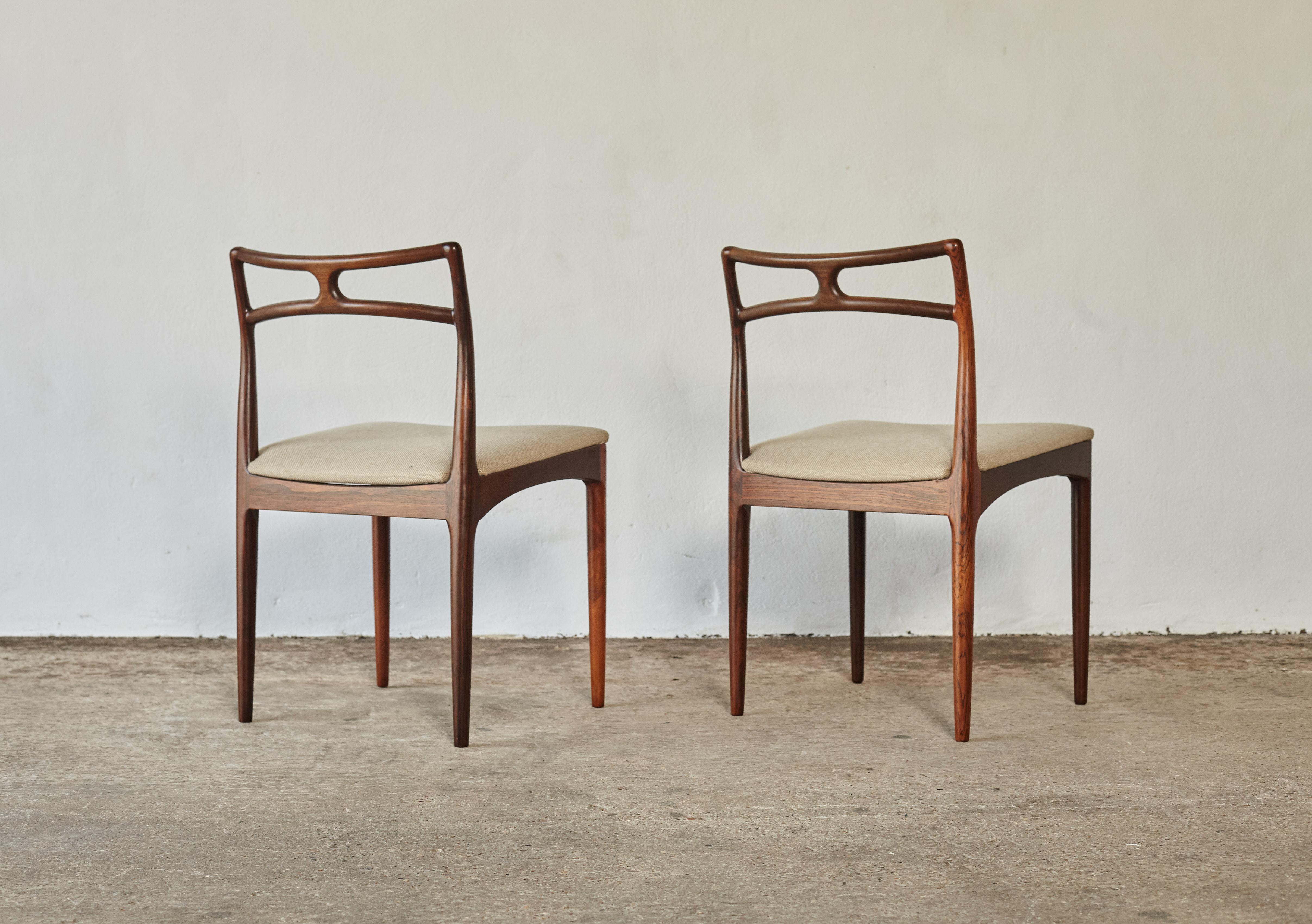 Set of Eight Johannes Andersen Model #94 Rosewood Dining Chairs, Denmark, 1960s 1