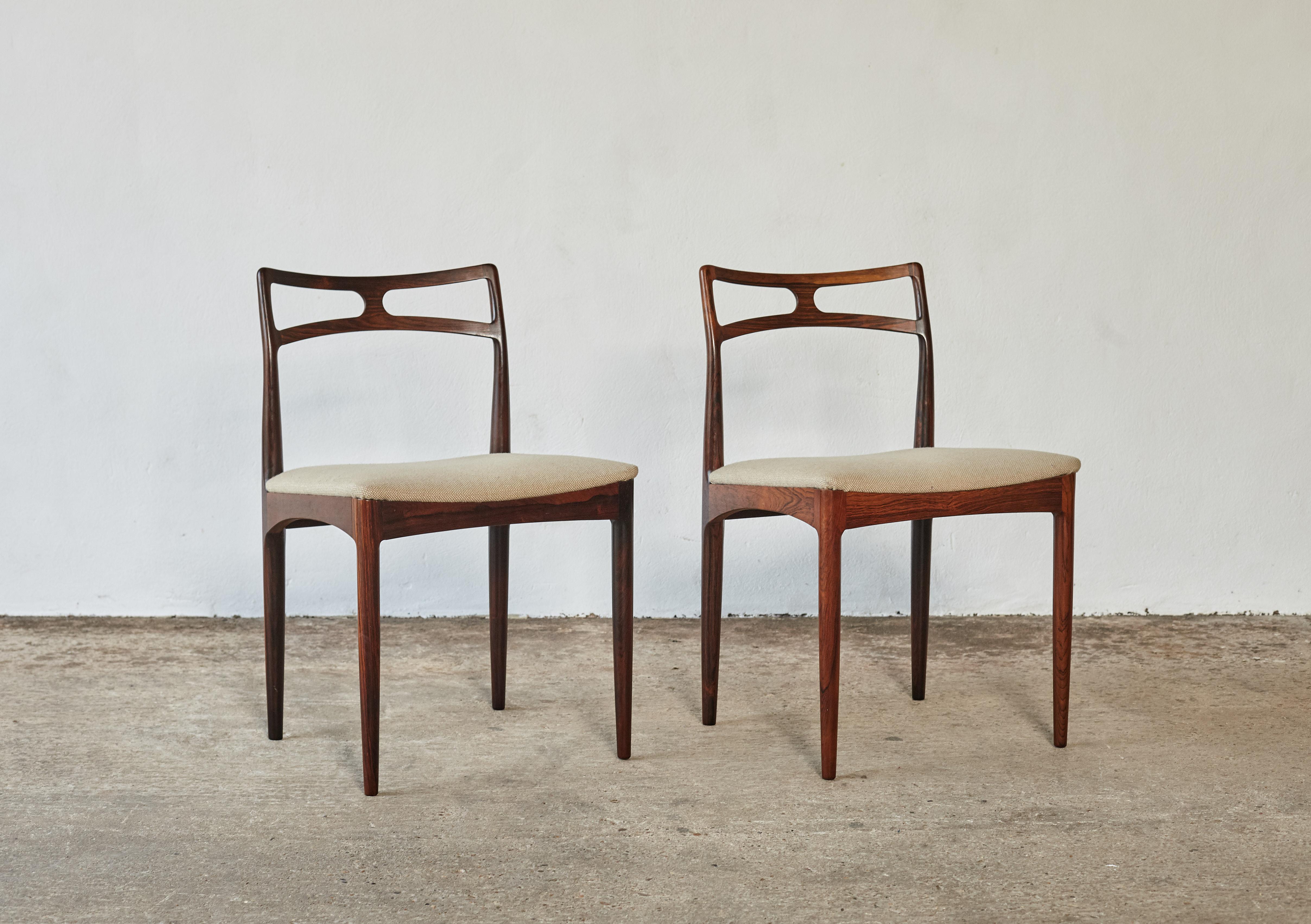 Set of Eight Johannes Andersen Model #94 Rosewood Dining Chairs, Denmark, 1960s 2