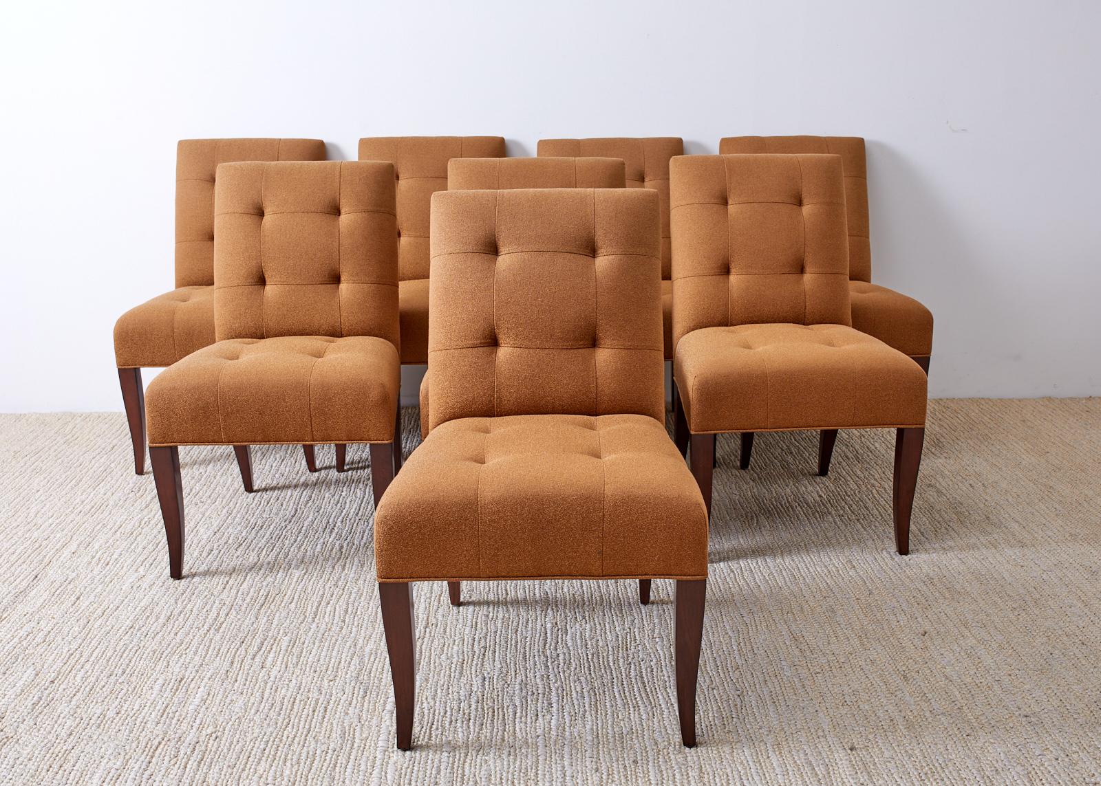 Modern Set of Eight John Hutton for Donghia Dining Chairs