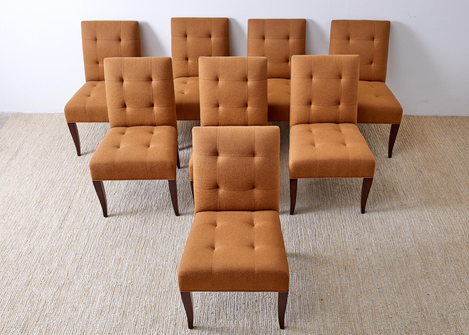 Hand-Crafted Set of Eight John Hutton for Donghia Dining Chairs