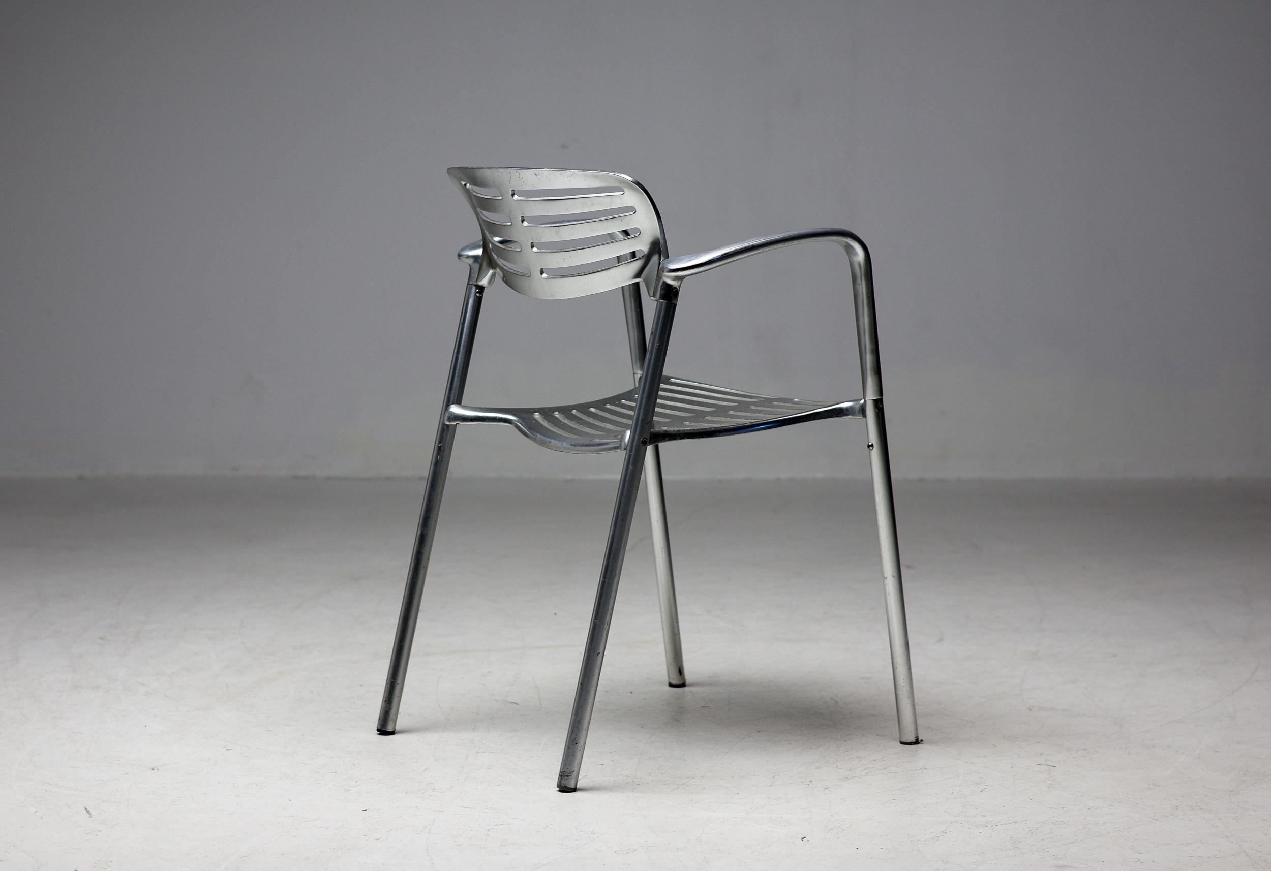 Set of Eight Jorge Pensi 'Toledo' Aluminum Armchairs 2