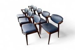 Set of Eight Kai Kristiansen Model 42 Dining Chairs in Rosewood