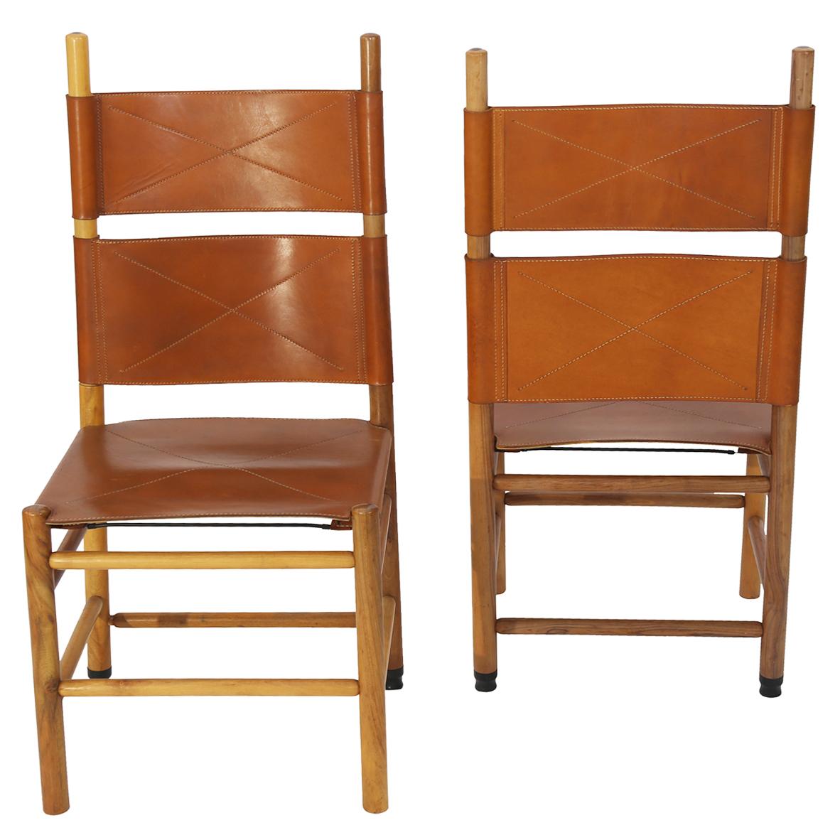 Mid-Century Modern Set of Eight Kentucky Chairs by Carlo Scarpa for Bernini