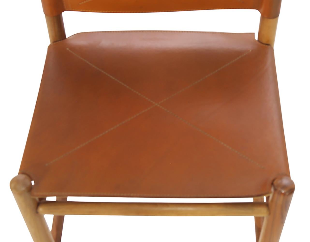 20th Century Set of Eight Kentucky Chairs by Carlo Scarpa for Bernini