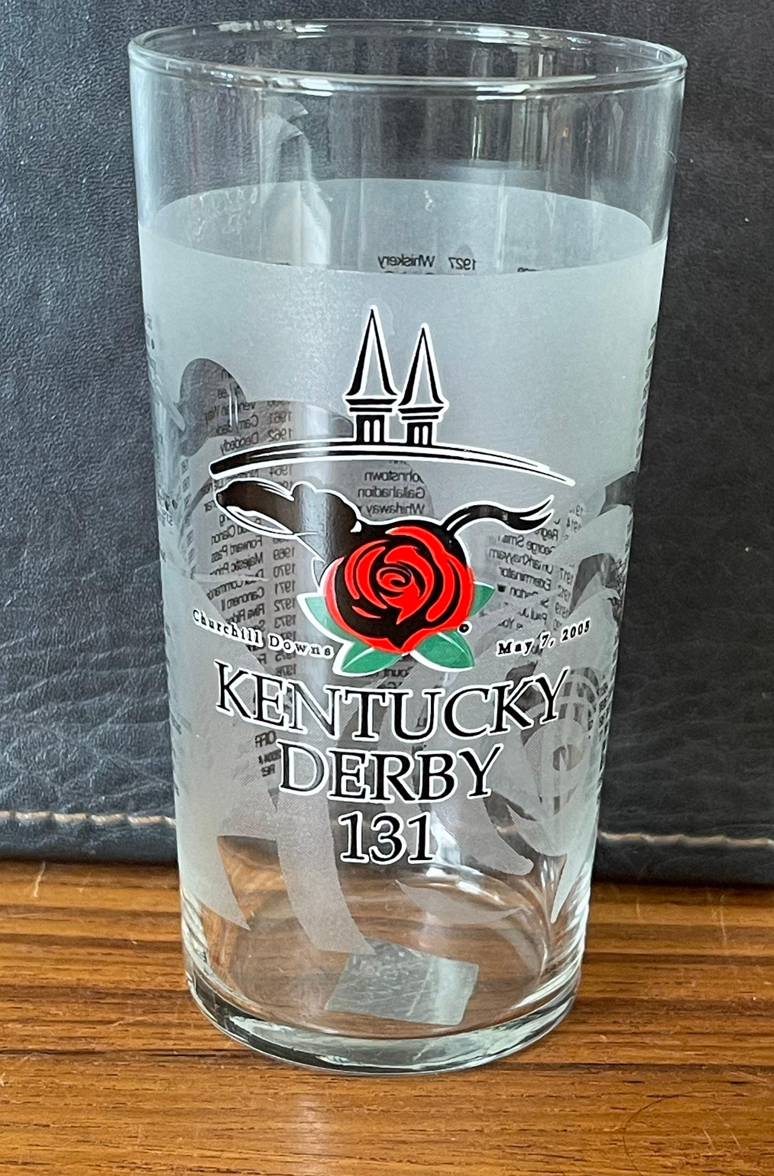 American Set of Eight Kentucky Derby Official Mint Julep Glasses For Sale