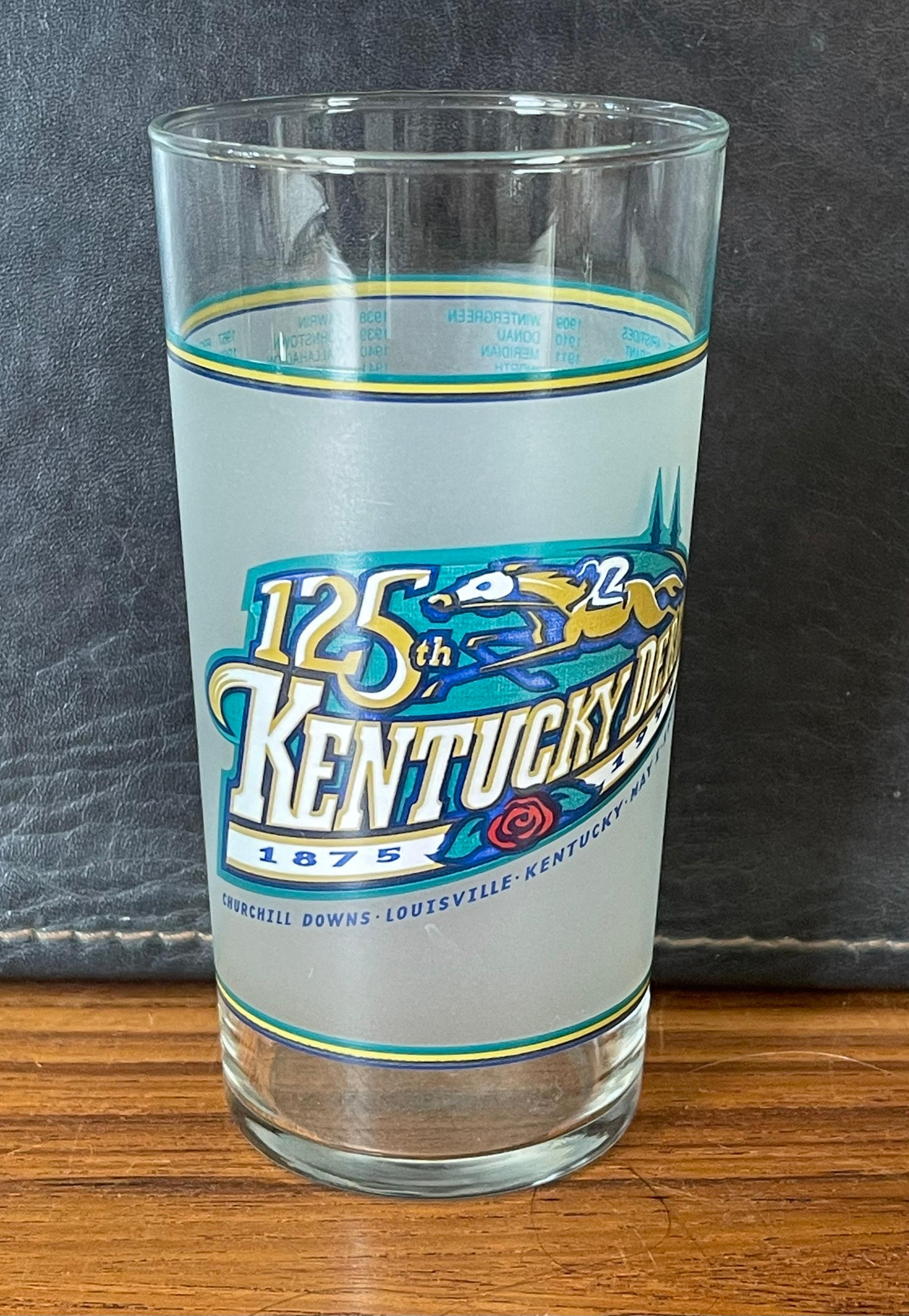 20th Century Set of Eight Kentucky Derby Official Mint Julep Glasses For Sale