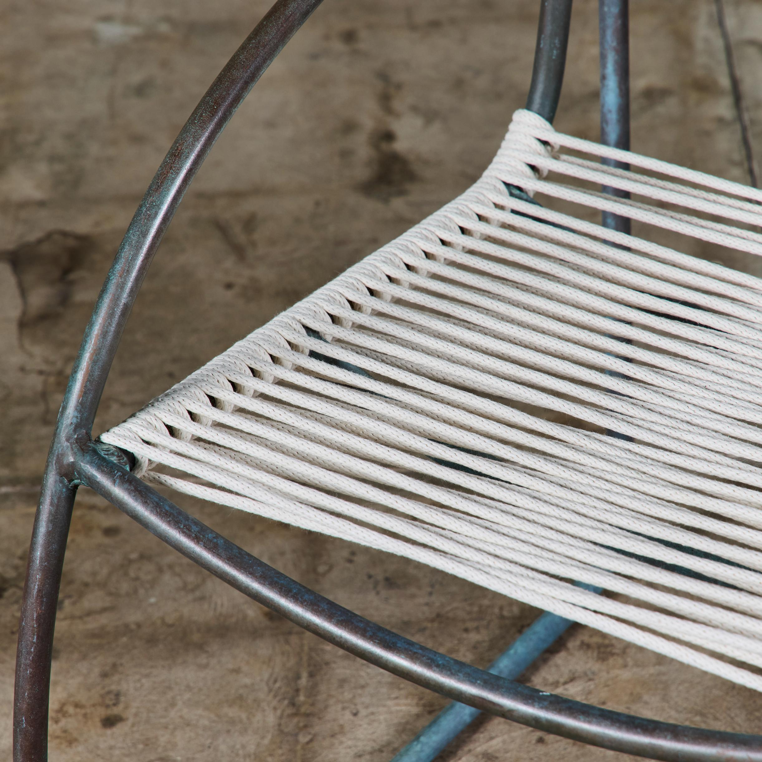 Set of Eight Kipp Stewart Bronze Patio Dining Armchairs for Terra For Sale 6