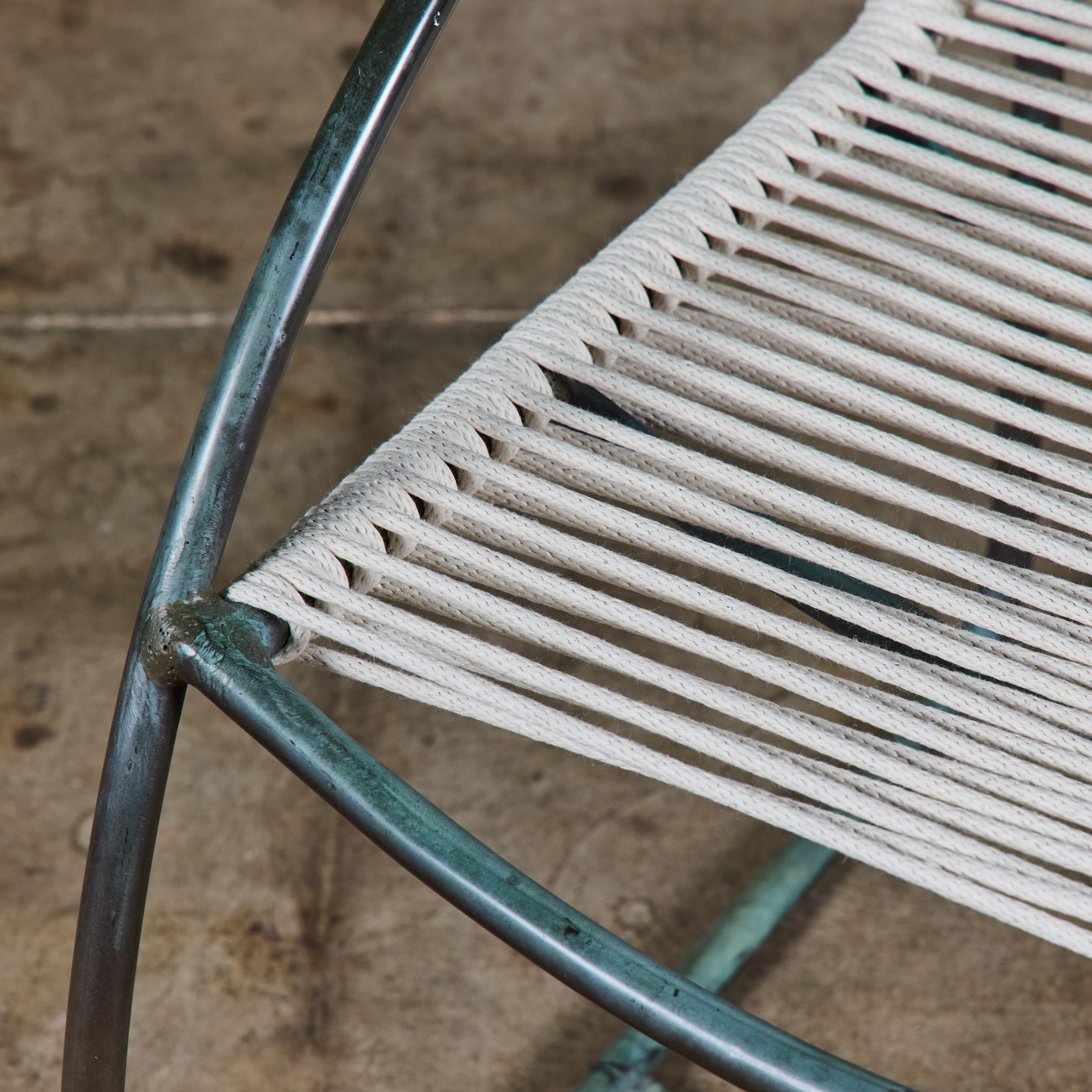 Set of Eight Kipp Stewart Bronze Patio Dining Armchairs for Terra For Sale 13