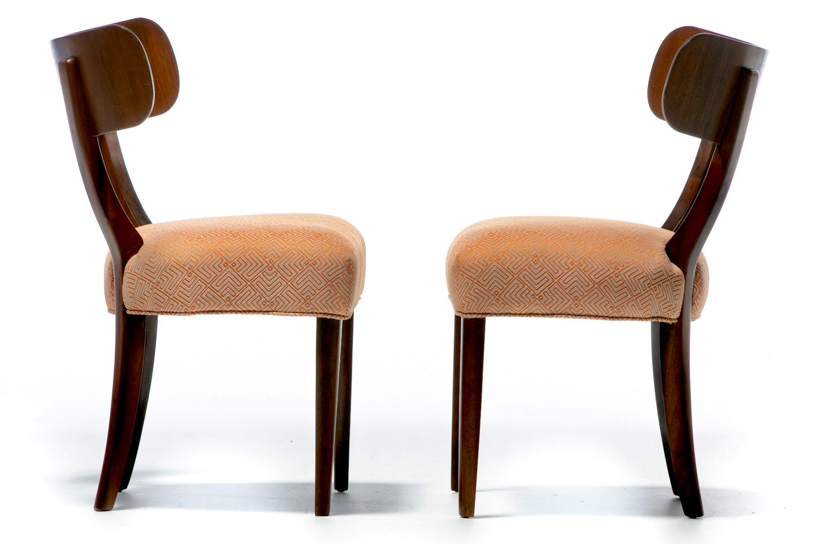 Mid-Century Modern Set of Ten Klismos Dining Chairs by Carl Malmsten for Widdicomb, circa 1940