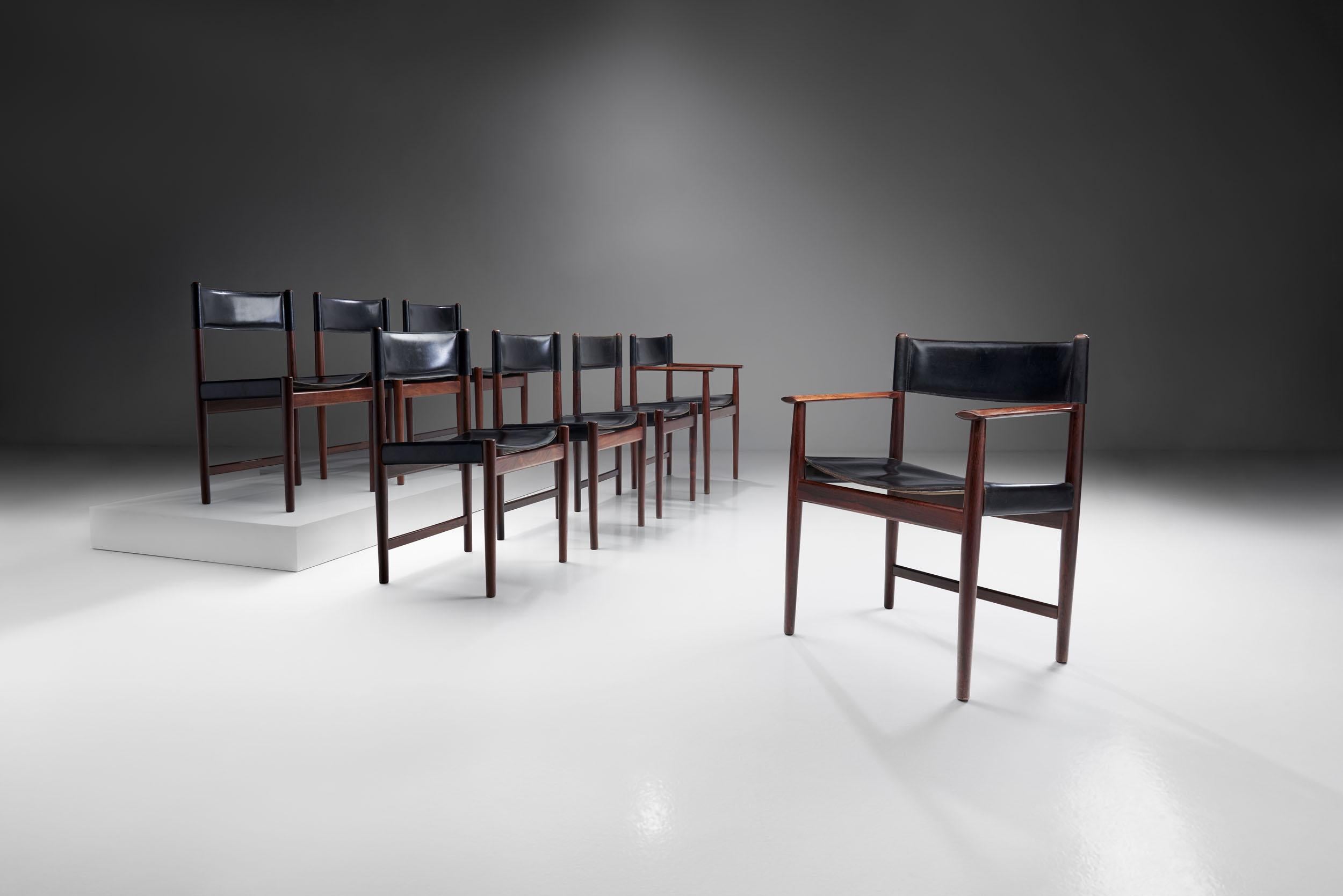 Danish Set of Eight Kurt Østervig Dining Chairs for Sibast, Denmark, 1960s