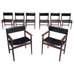 Used Set of Eight Kurt Østervig Dining Chairs for Sibast, Denmark, 1960s