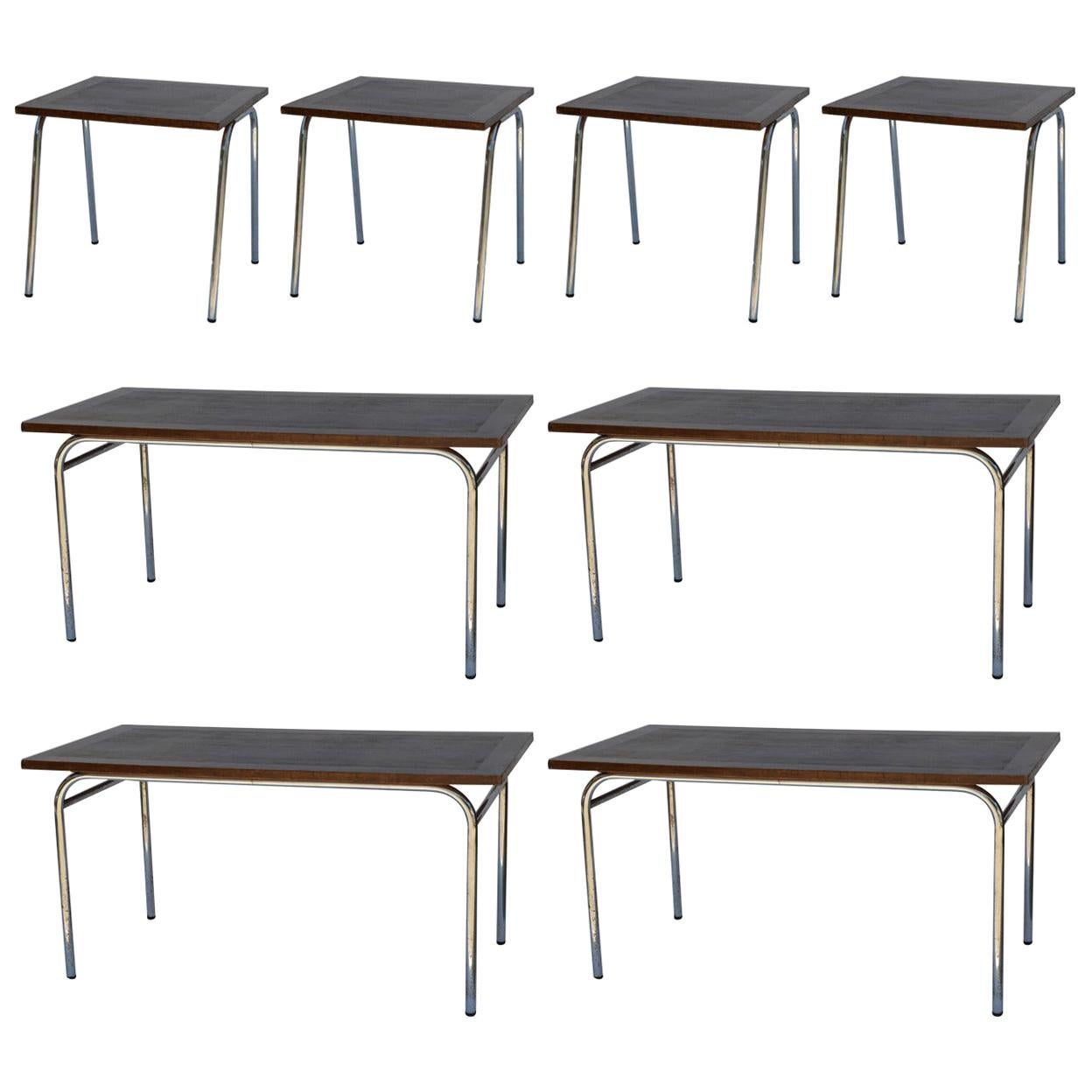 Long French Industrial Age Table at 1stDibs