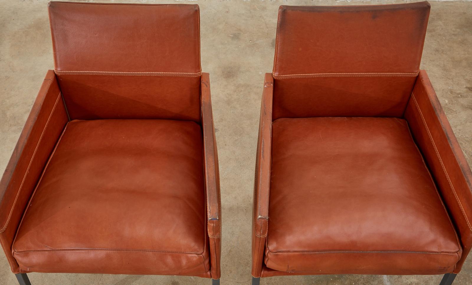 Hand-Crafted Set of Eight Leather Chairs by Karl-Friedrich Forster