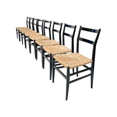 Set of Eight Leggera Chairs Gio Ponti, 1952