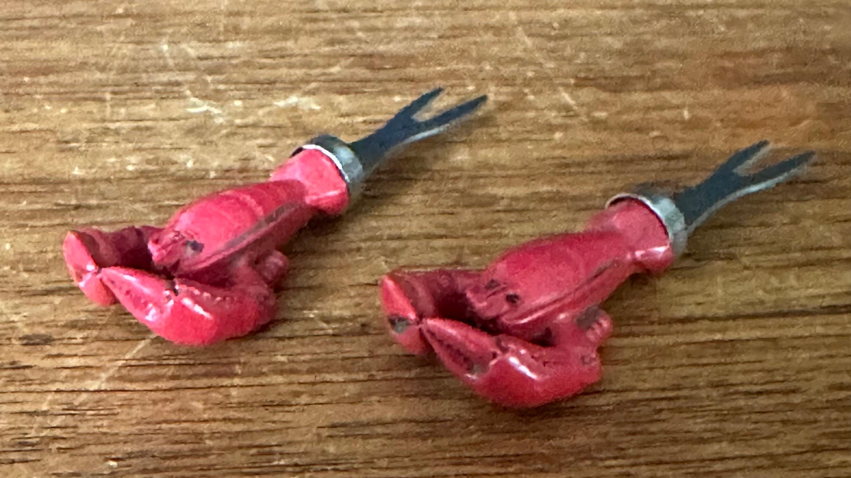 Set di otto forchette per aragosta / conchiglia di pesce in vendita 5