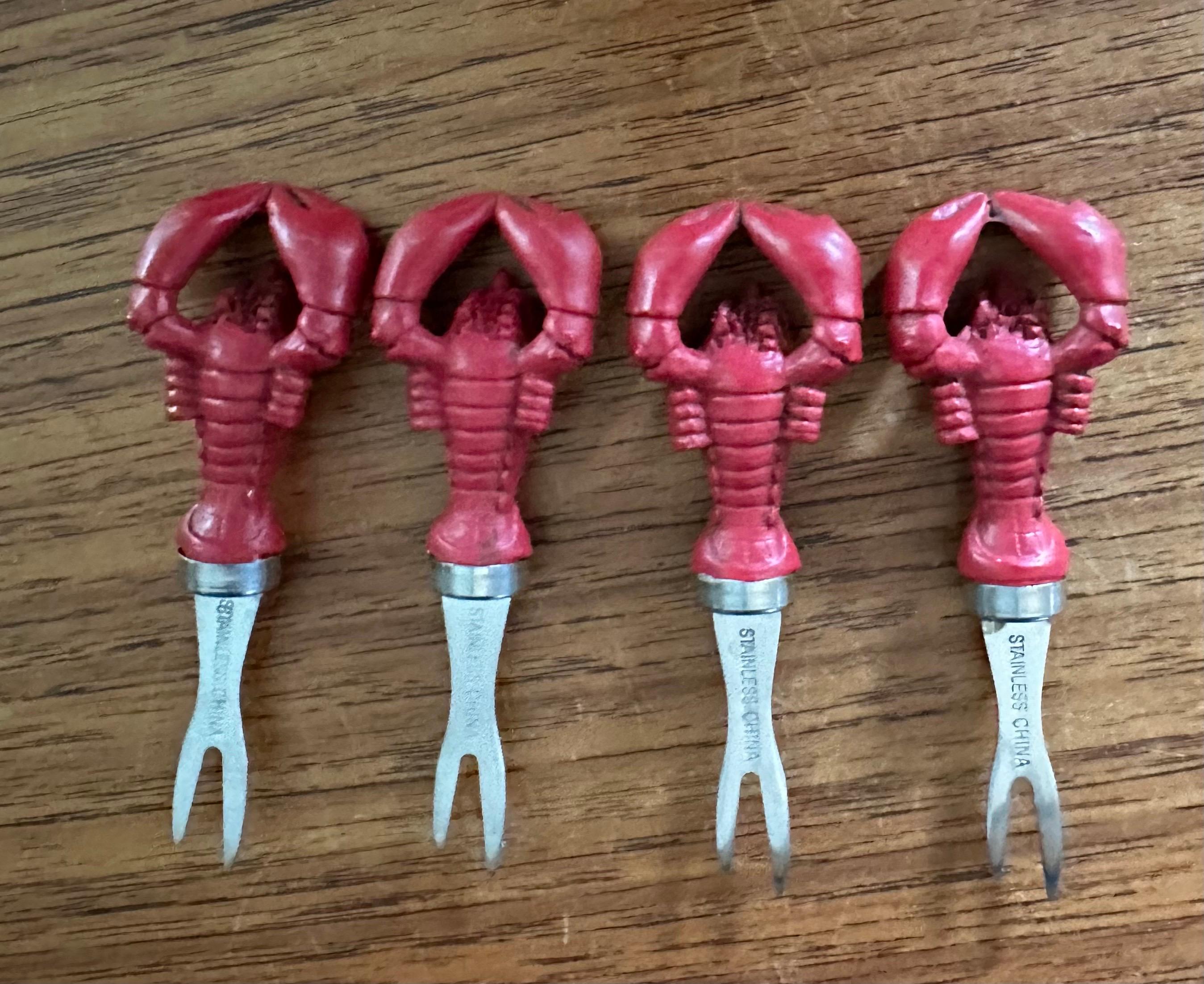 Set di otto forchette per aragosta / conchiglia di pesce in vendita 1