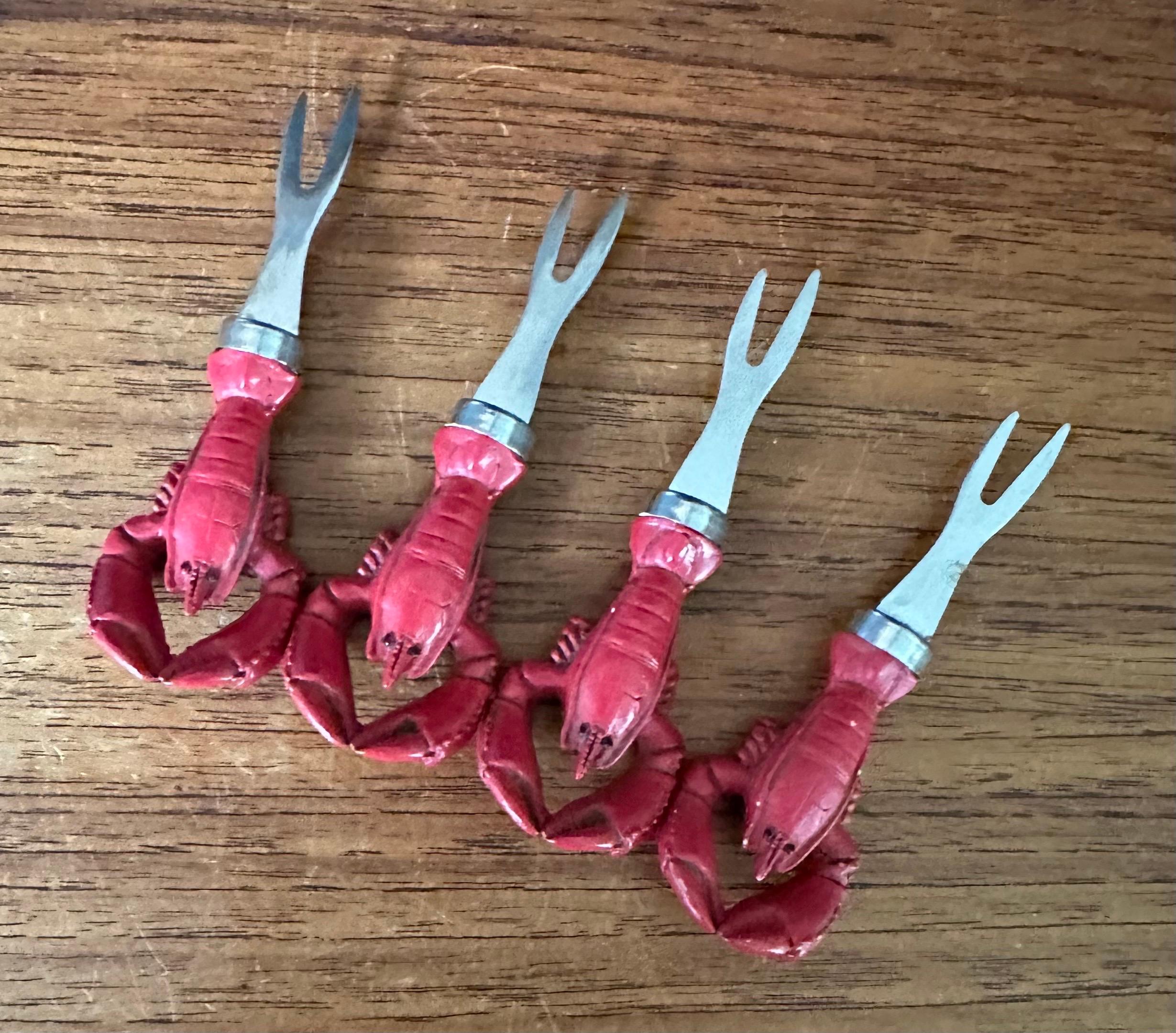 Set di otto forchette per aragosta / conchiglia di pesce in vendita 2