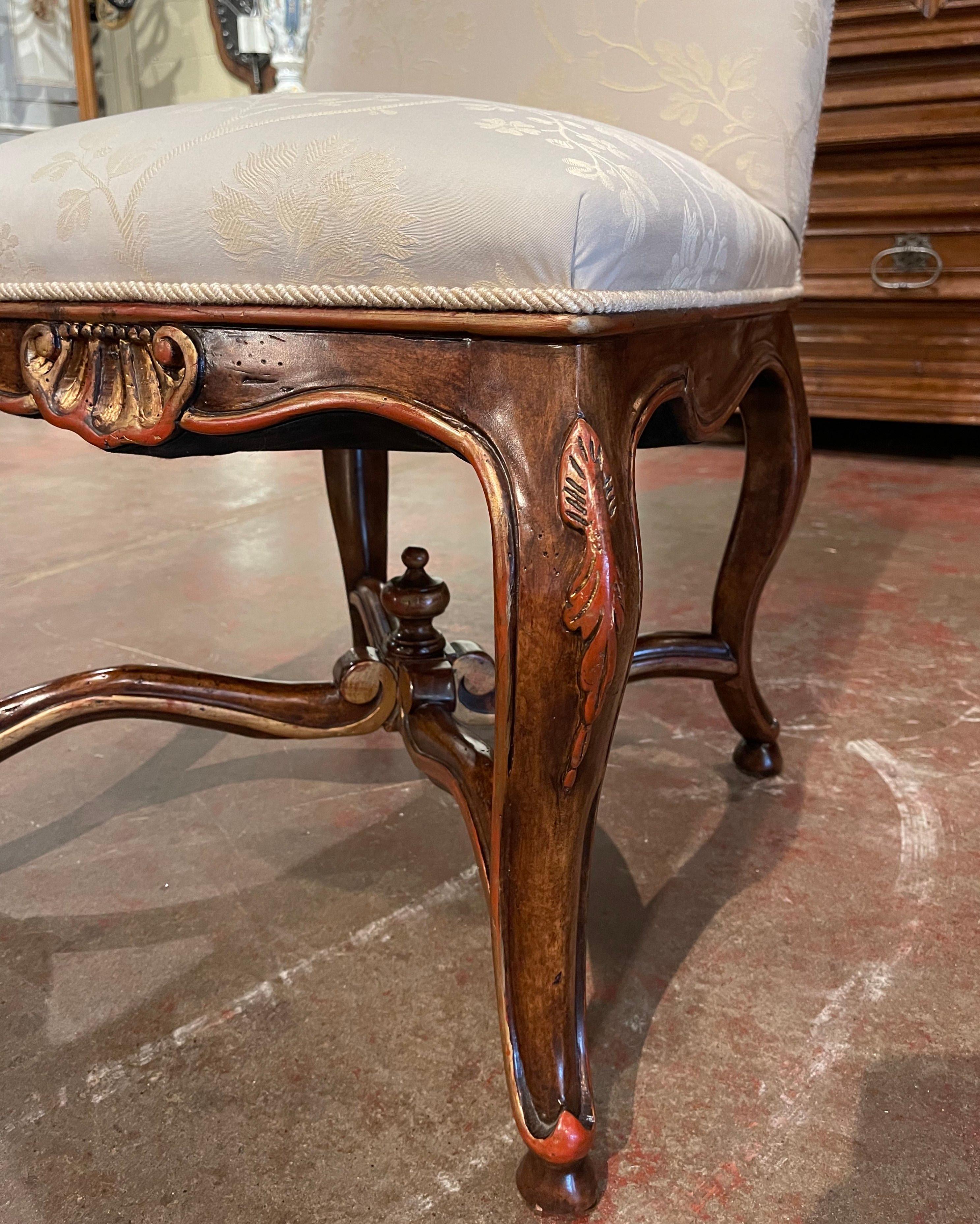 Set of Eight Louis XV Style Carved Walnut Dining Chairs from Minton-Spidell 7