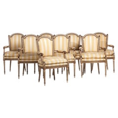 Set of eight Louis XVI armchairs - Maison Jansen