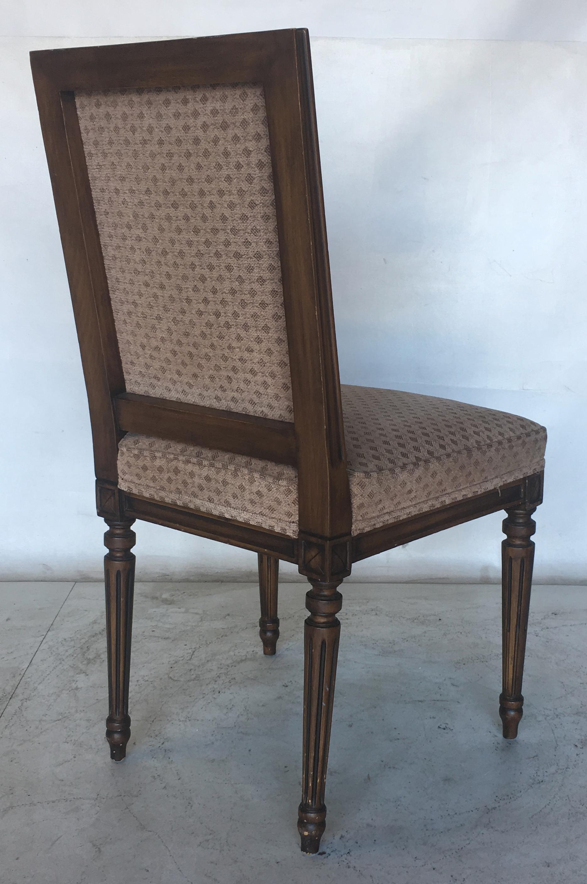 Set of Eight Louis XVI Dining Chairs in the Style of Maison Jansen In Good Condition In Danville, CA