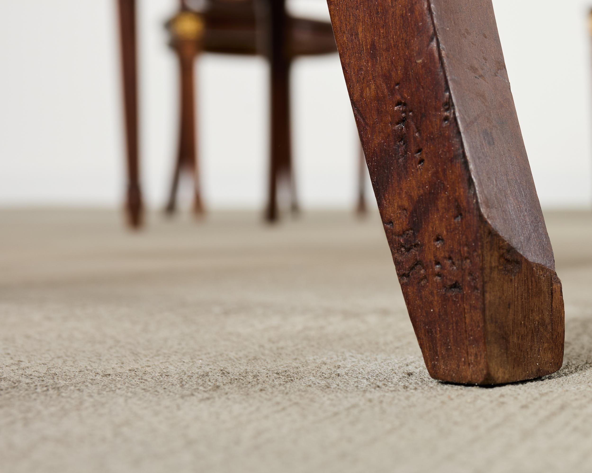 Set of Eight Louis XVI Style Bronze Ormolu Caned Dining Chairs en vente 14