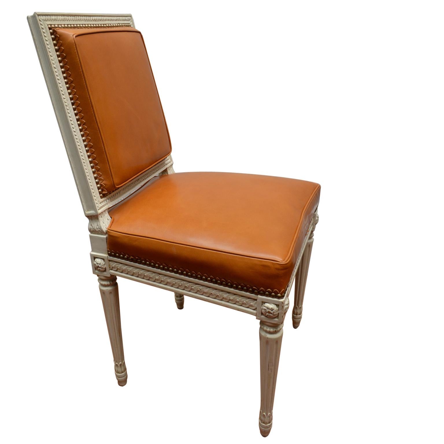 tan leather dining room chairs