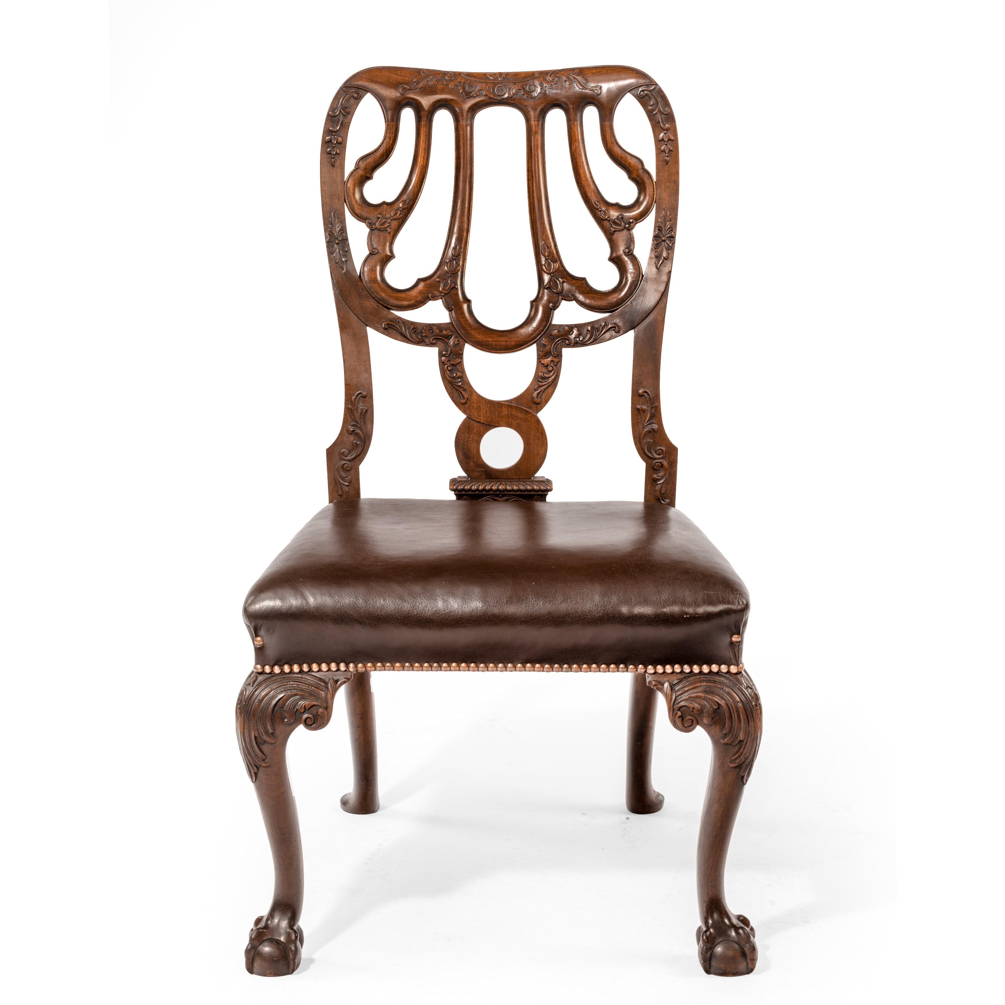 Set of Eight Mahogany Dining Chairs by Marsh, Jones and Cribb In Good Condition In Lymington, Hampshire