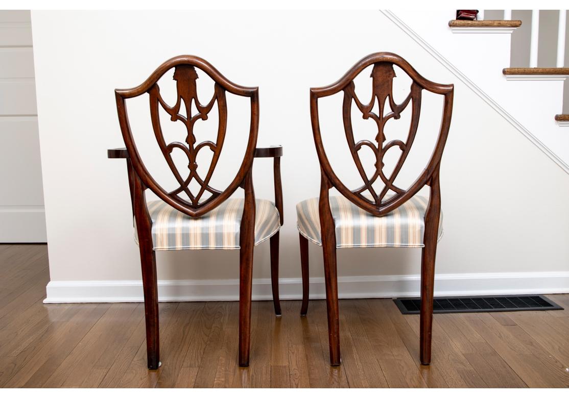 Set of Eight Mahogany Shield Back Dining Chairs from Bevan Funnell 7