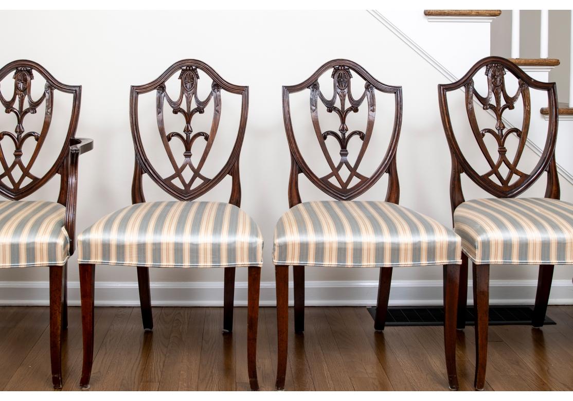 Set of Eight Mahogany Shield Back Dining Chairs from Bevan Funnell 4