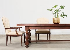 Set of Eight Maitland Smith French Louis XVI Dining Chairs