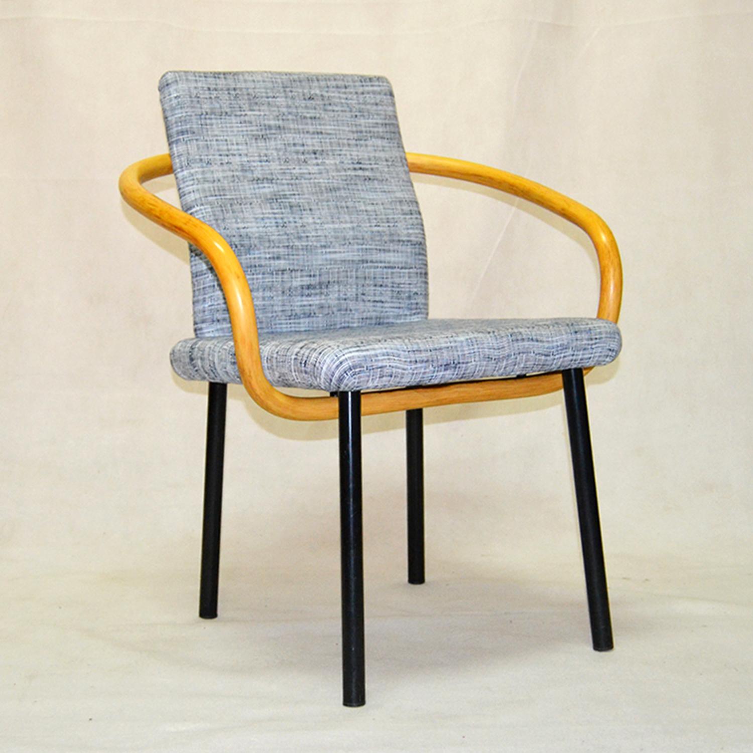 Set of eight Mandarin chairs by Ettore Sottsass edited by Knoll
Furniture designed by Ettore Sottsass edited by Knoll, Italy
circa 1980, Italy
Good vintage condition
Documentation: attached “Certificate of Authenticity”
The Mandarin chair was