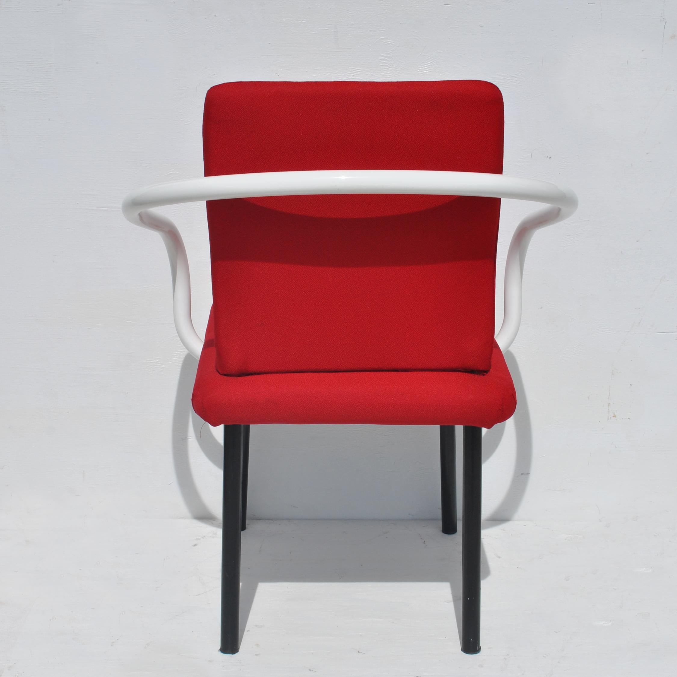 European Set of Eight Mandarin Dining Chairs Designed by Ettore Sottsass for Knoll  For Sale