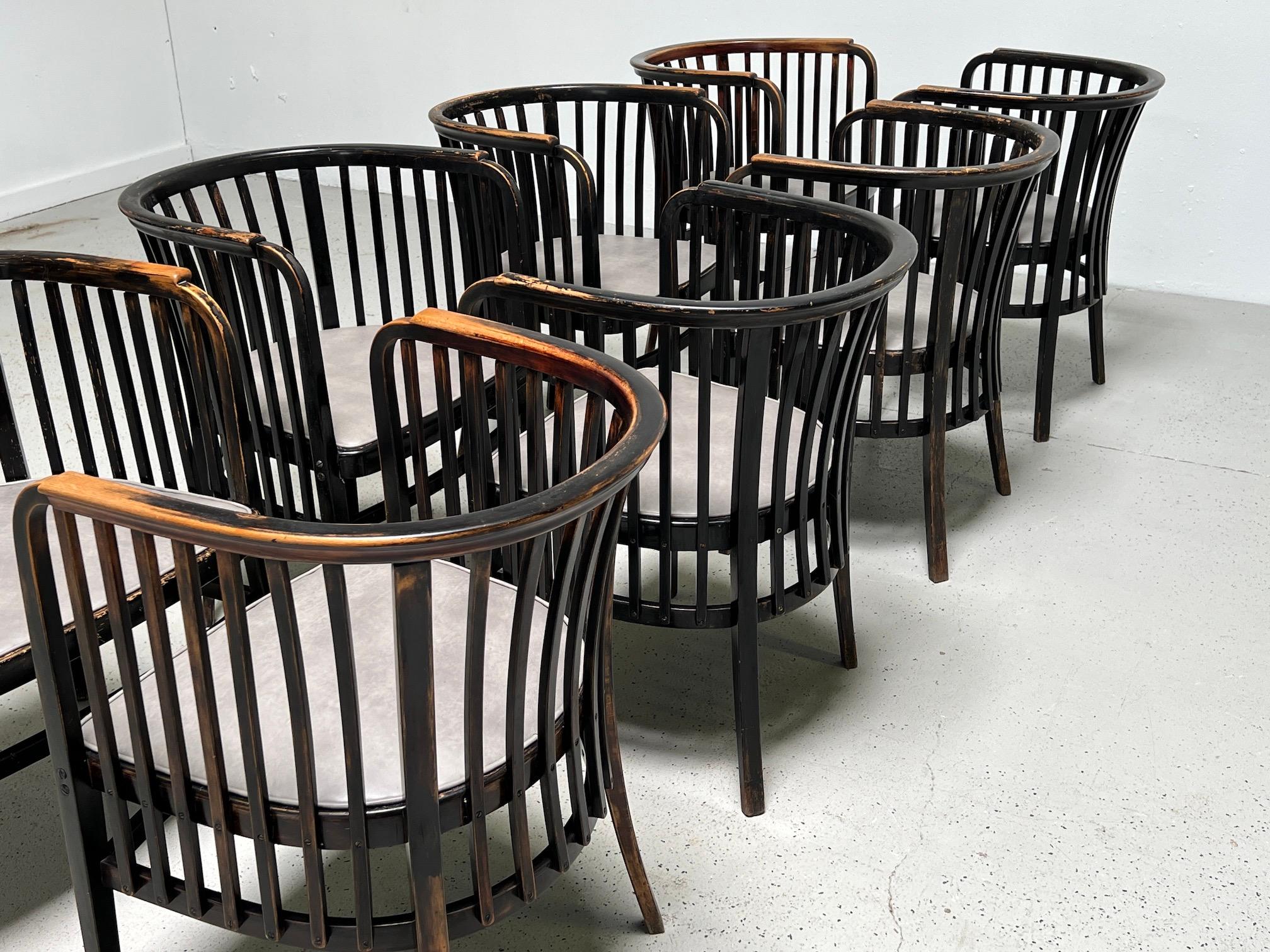 Set of Eight Marcel Kammerer Dining Chairs for Gebruder Thonet 3