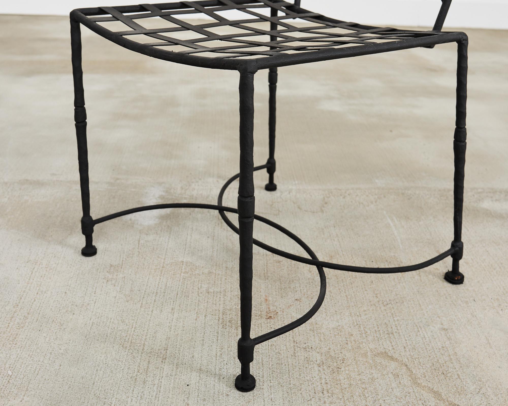 Set of Eight Mario Papperzini for Salterini Garden Dining Chairs 6