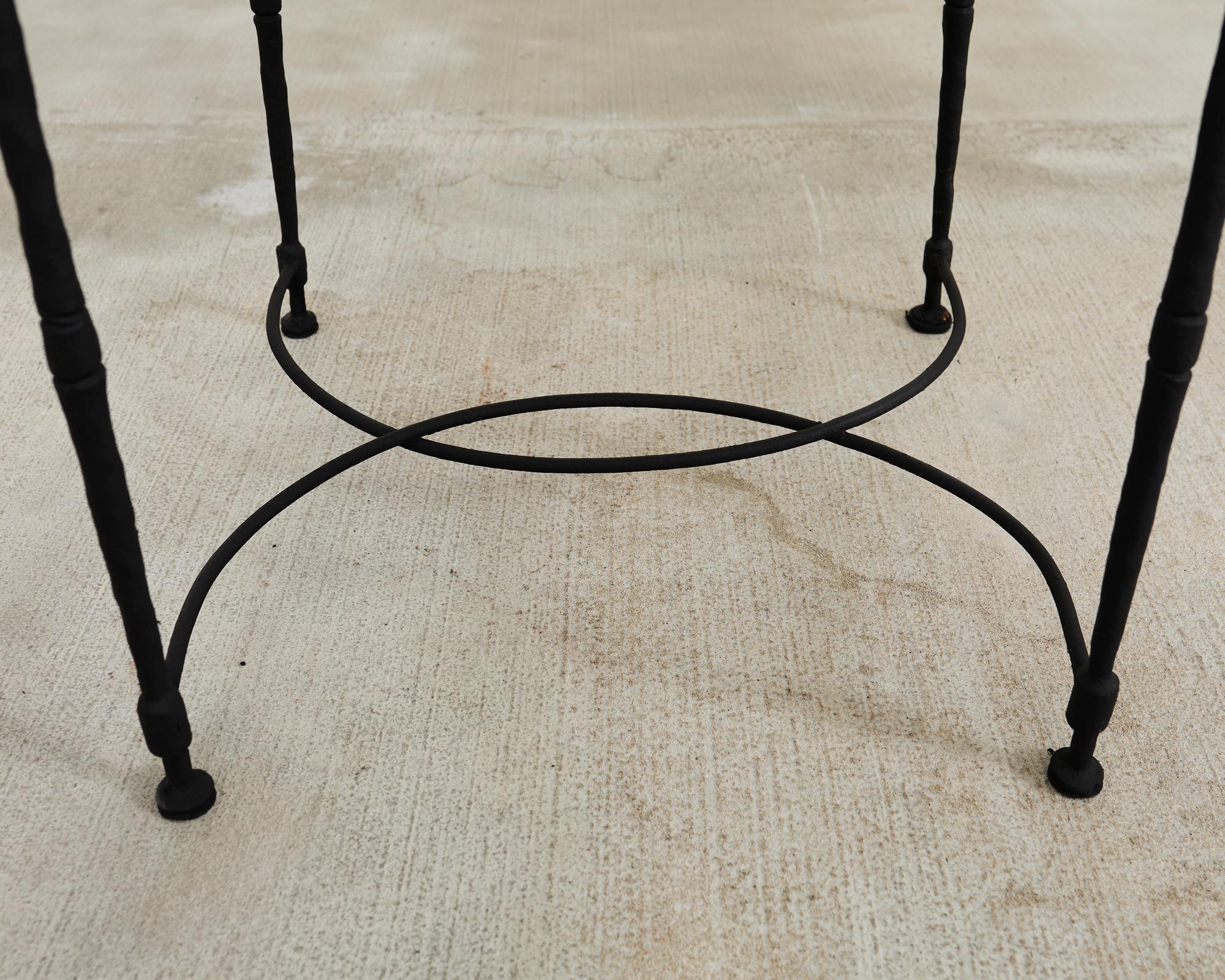 Set of Eight Mario Papperzini for Salterini Garden Dining Chairs 9