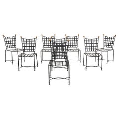 Set of Eight Mario Papperzini for Salterini Garden Dining Chairs