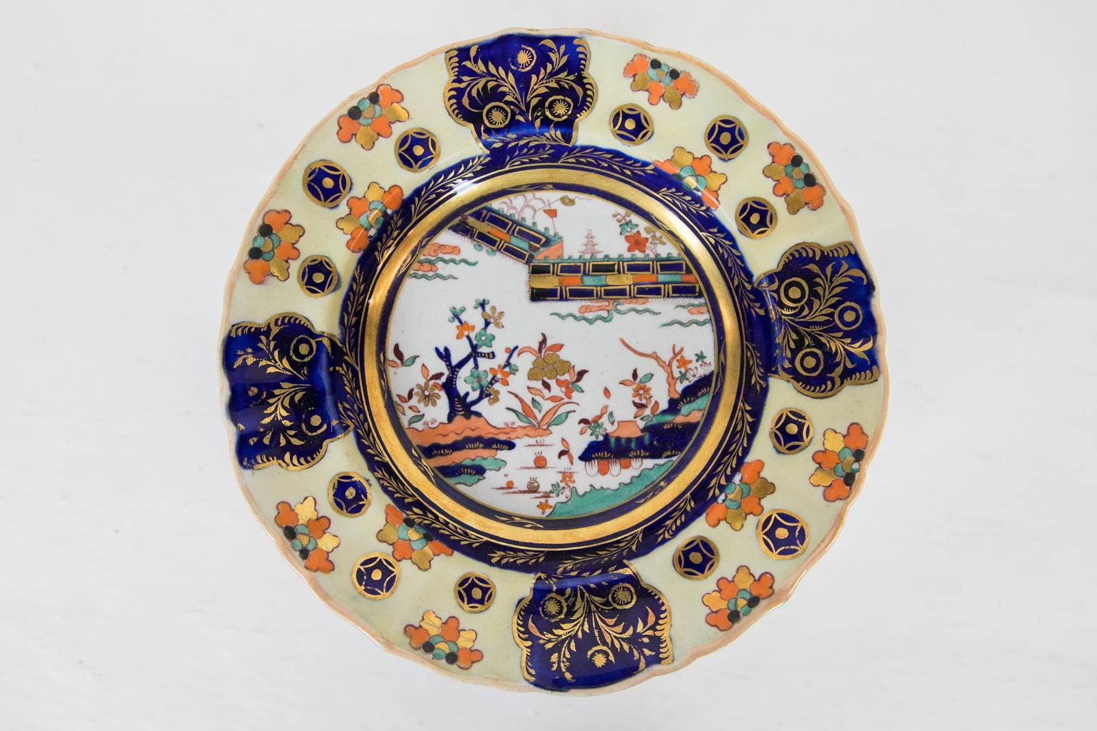 Set von acht Suppentellern aus Eisenstein von Mason's Ironstone 3
