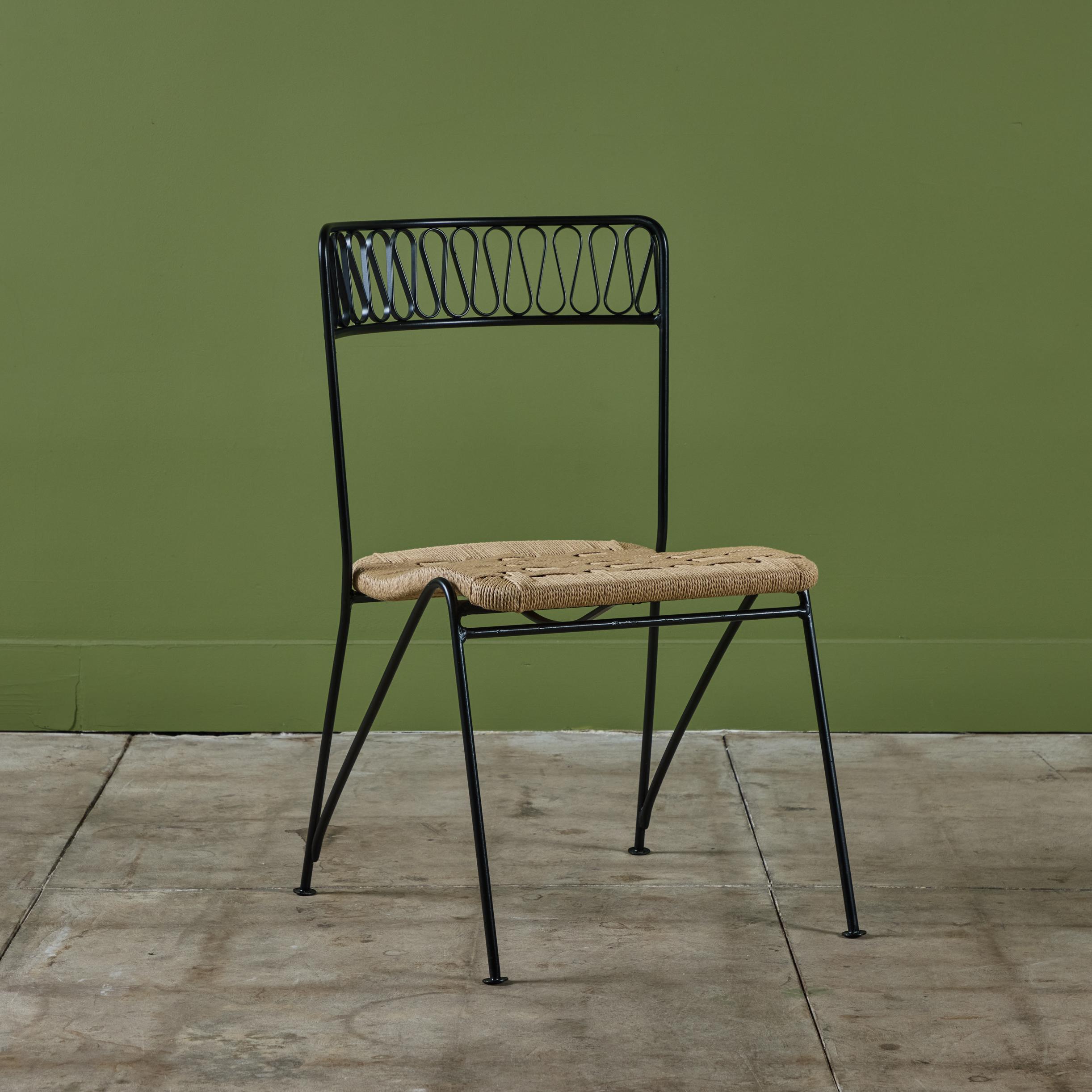 Set di otto sedie da giardino 