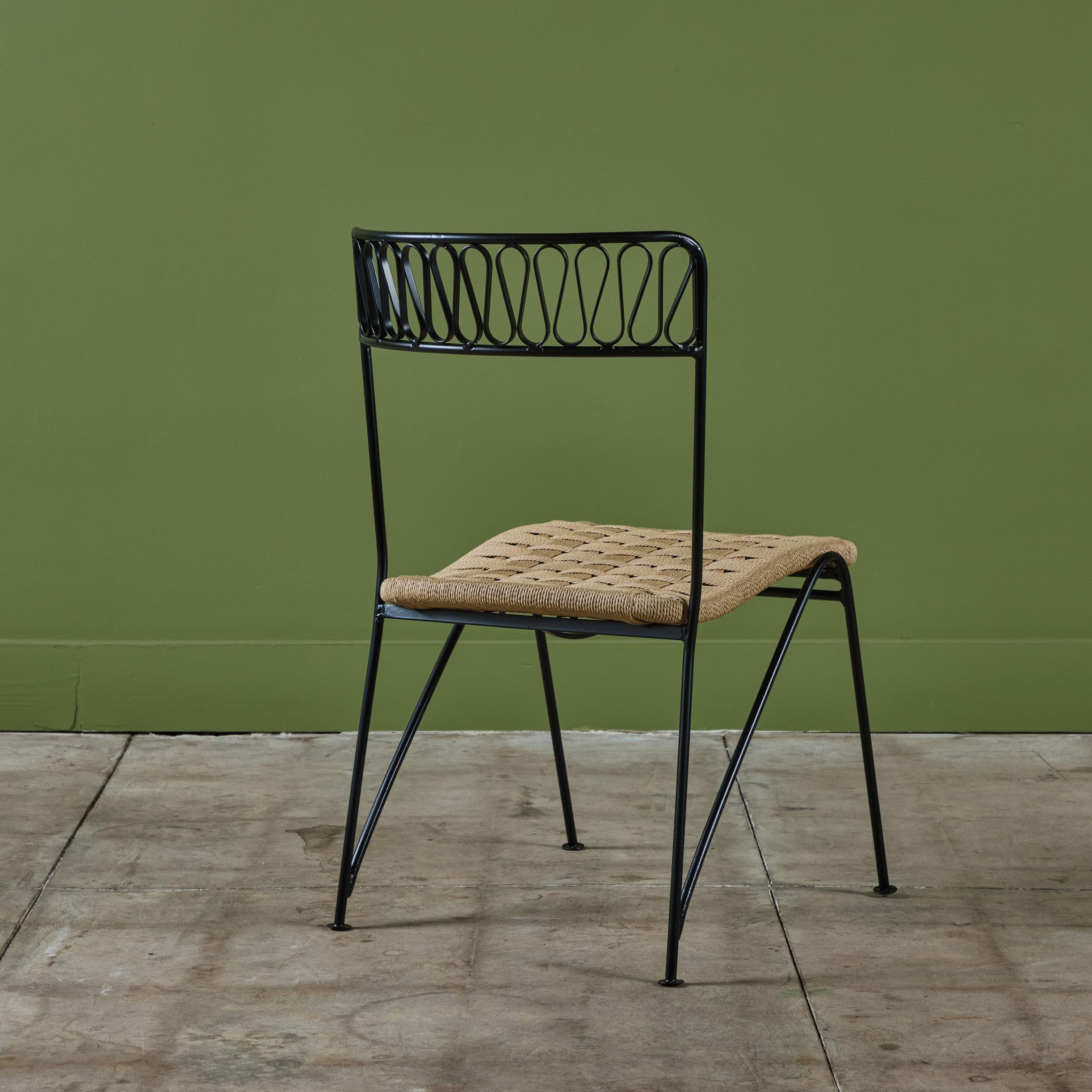 Set di otto sedie da giardino 