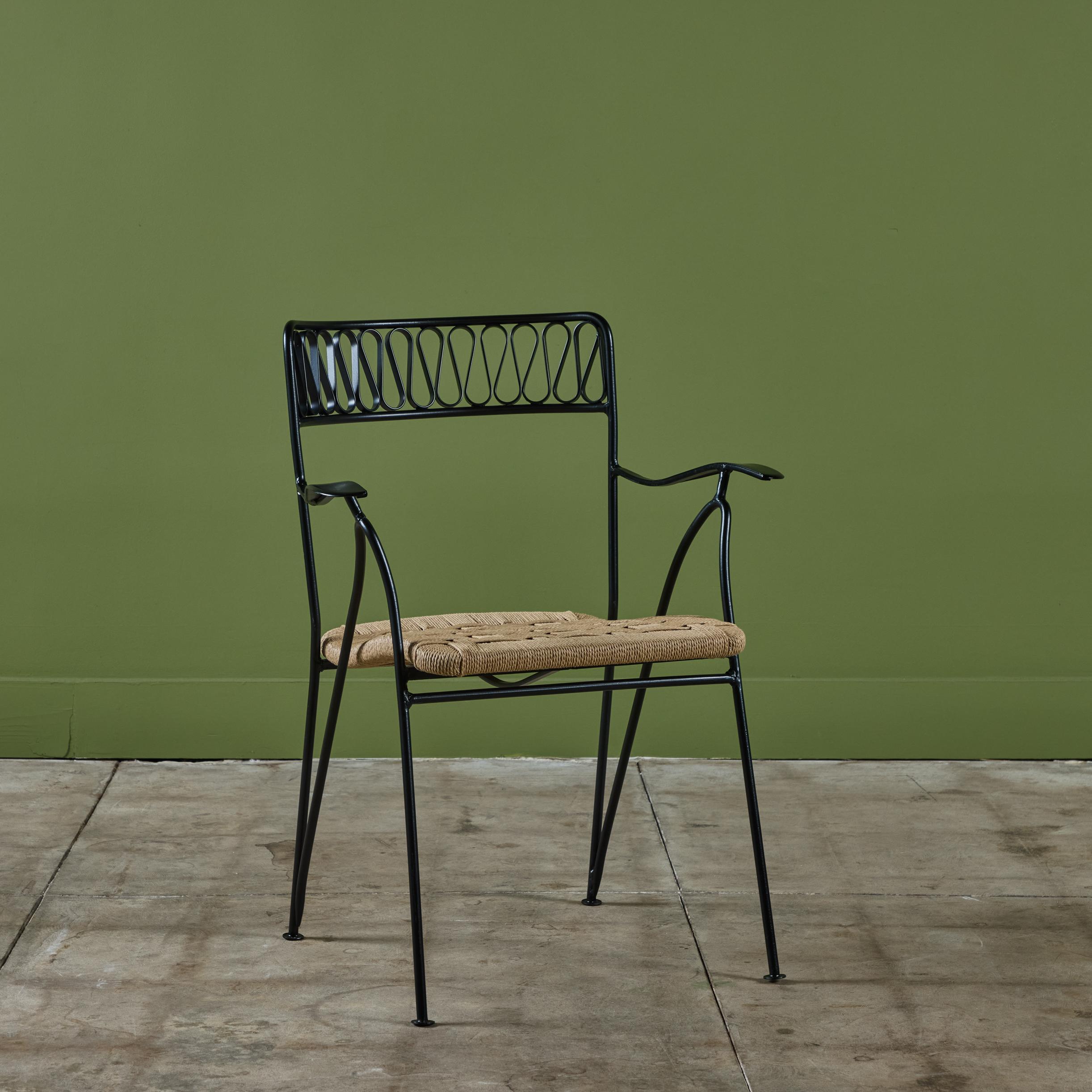 Set di otto sedie da giardino 