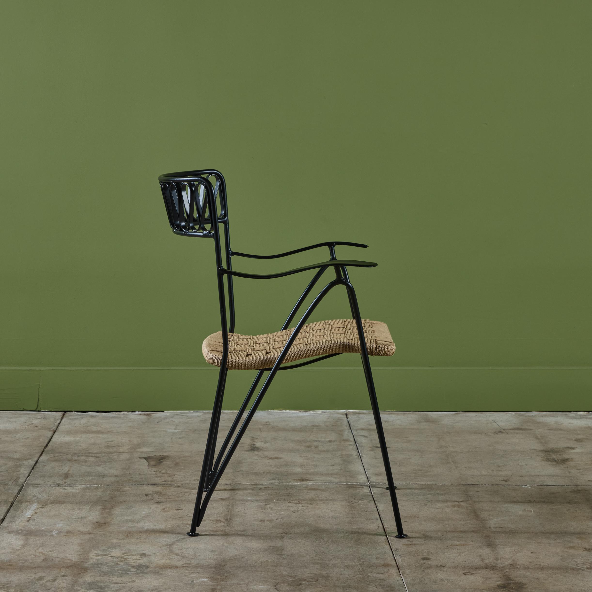 Set di otto sedie da giardino 
