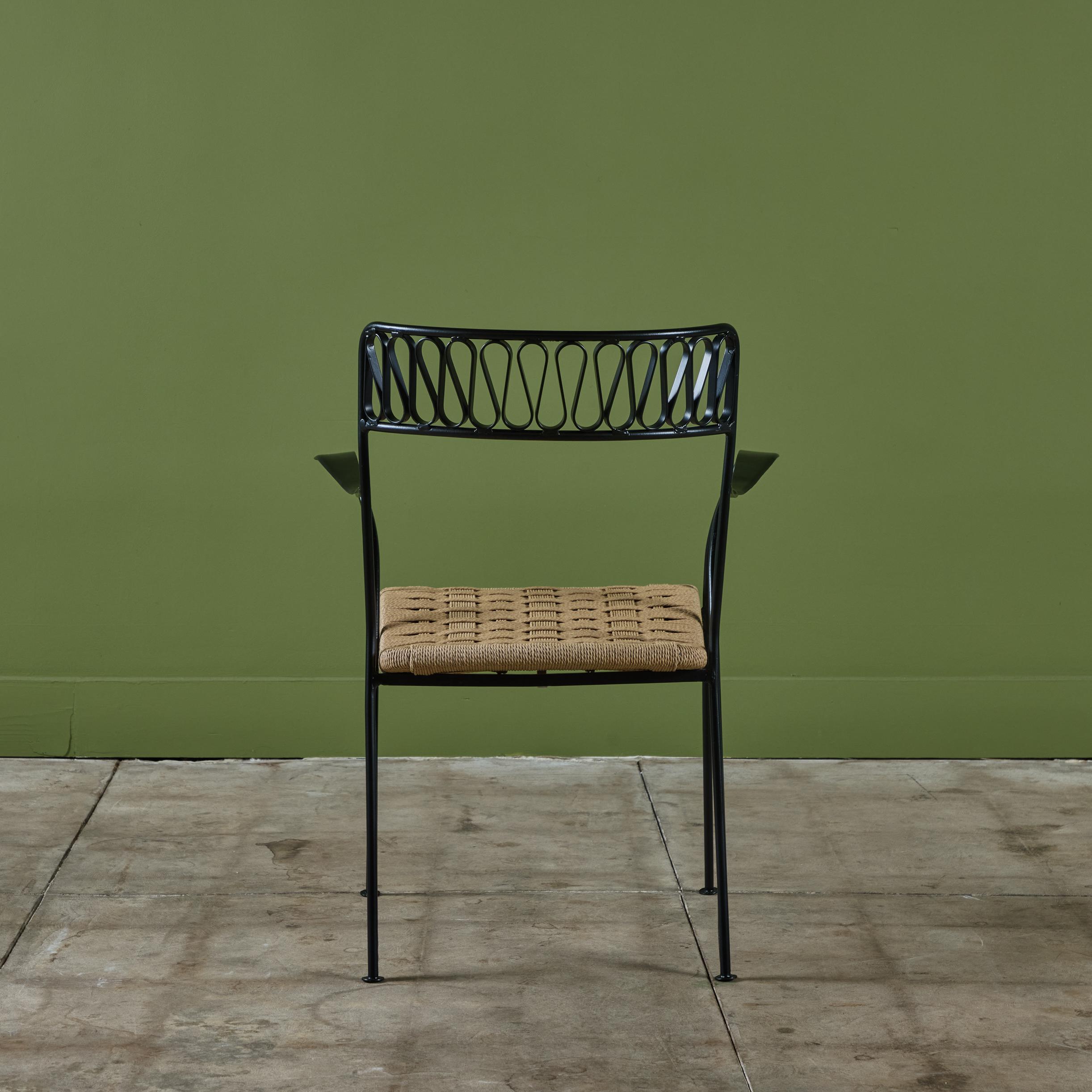 Set di otto sedie da giardino 