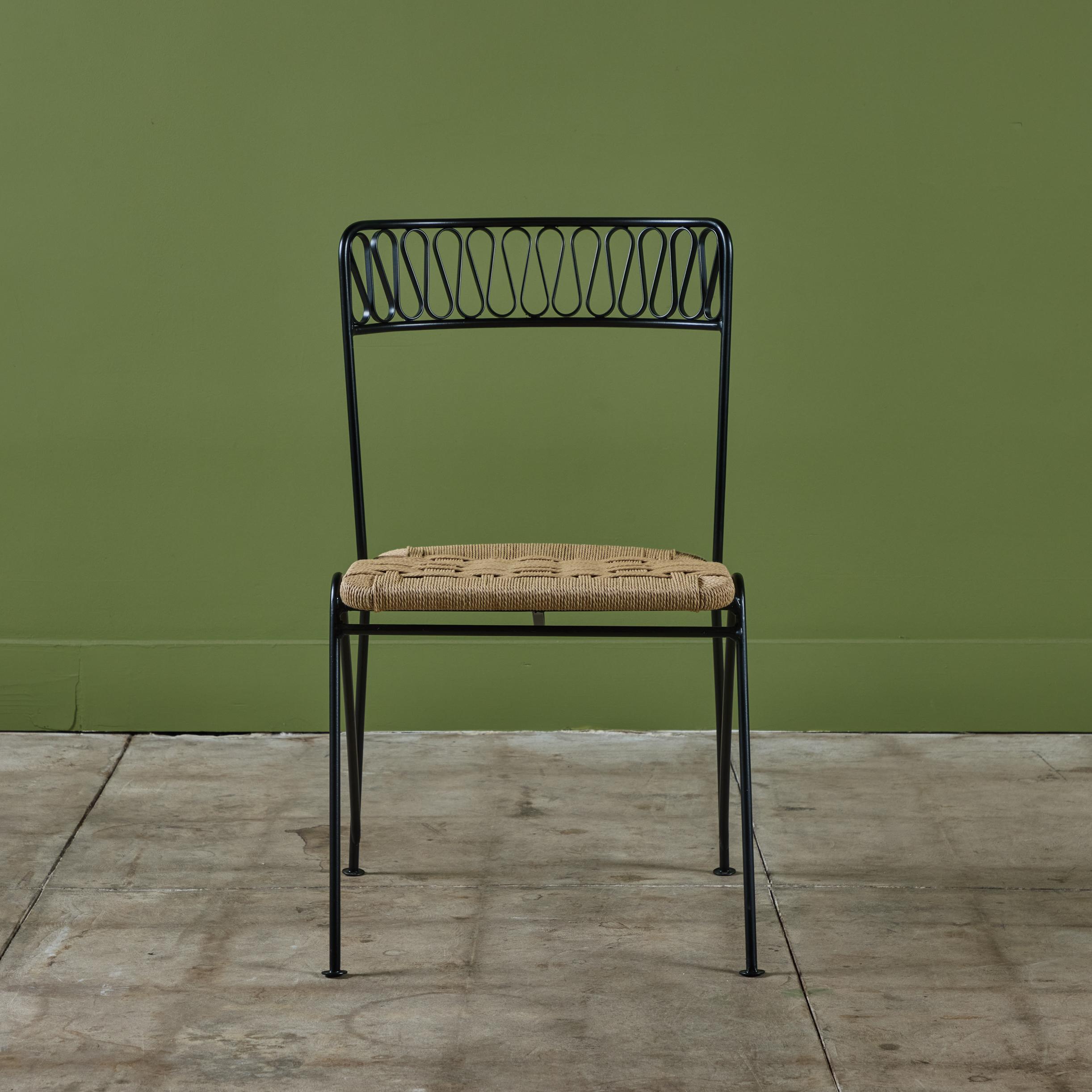 Set di otto sedie da giardino 