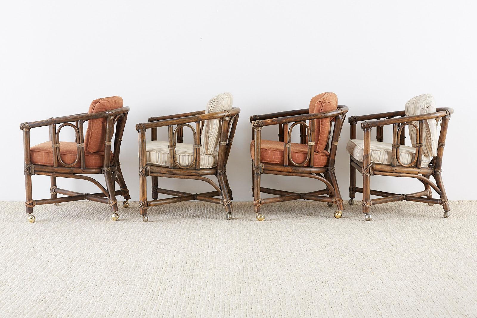 vintage mcguire rattan chairs