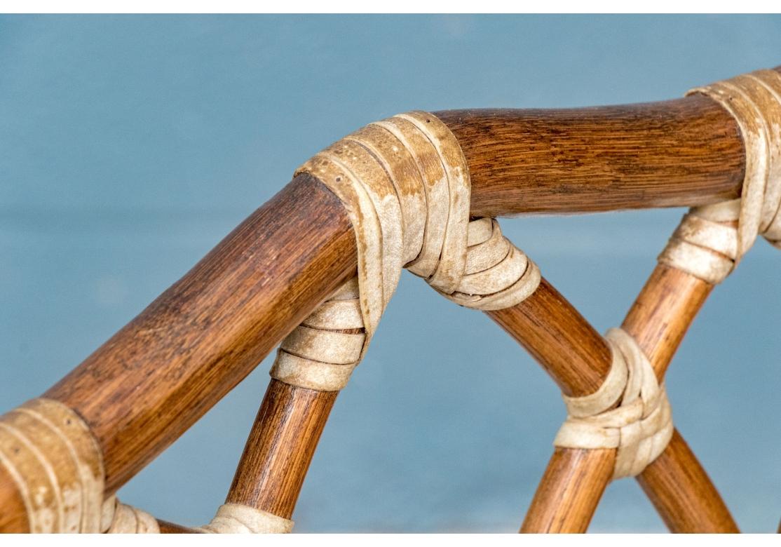 20th Century Set Of Eight McGuire Rattan Dining Chairs Including 2 Arm & 6 Side Chairs