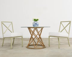Set of Eight McKinnon and Harris Garden Dining Chairs