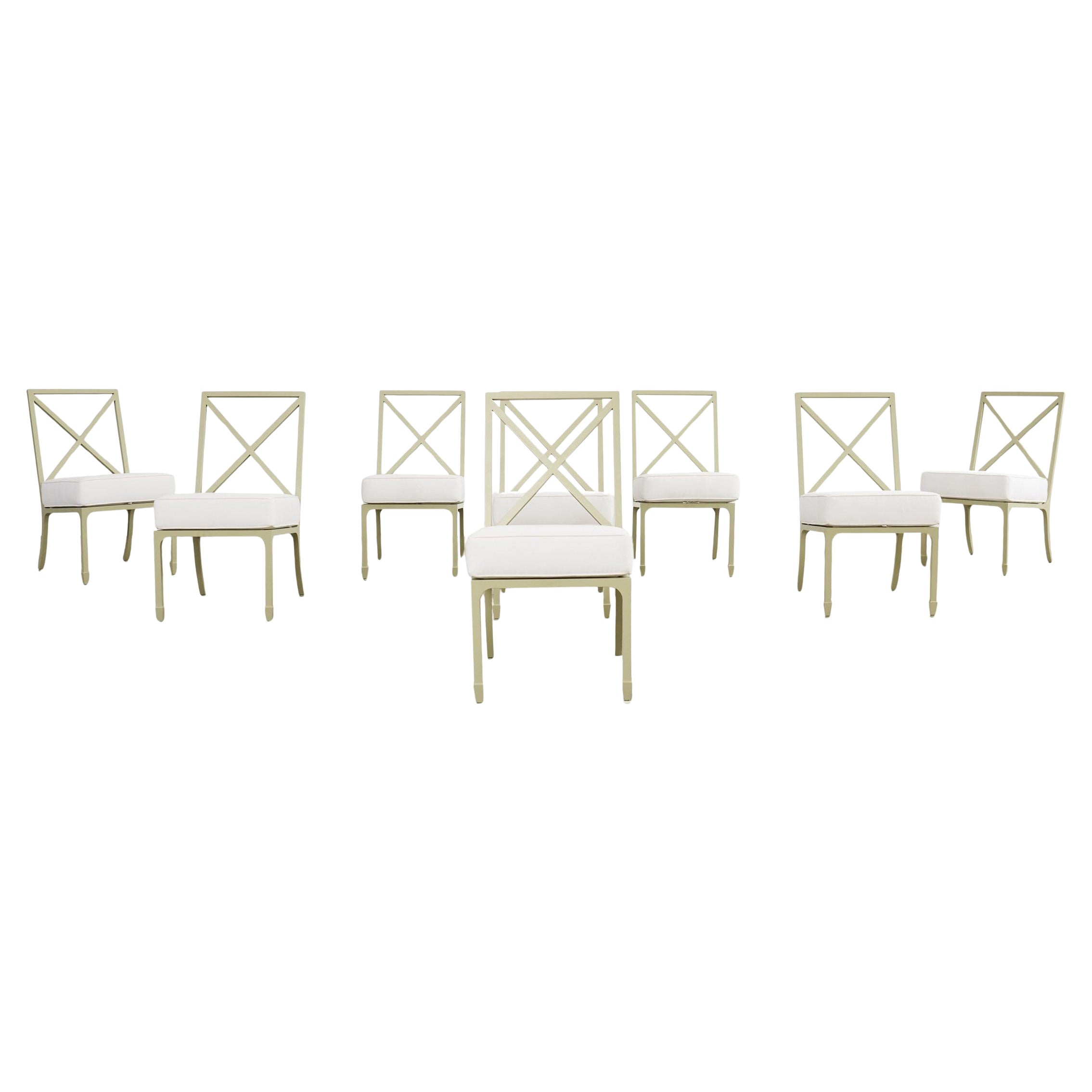 Set of Eight McKinnon and Harris Garden Dining Chairs